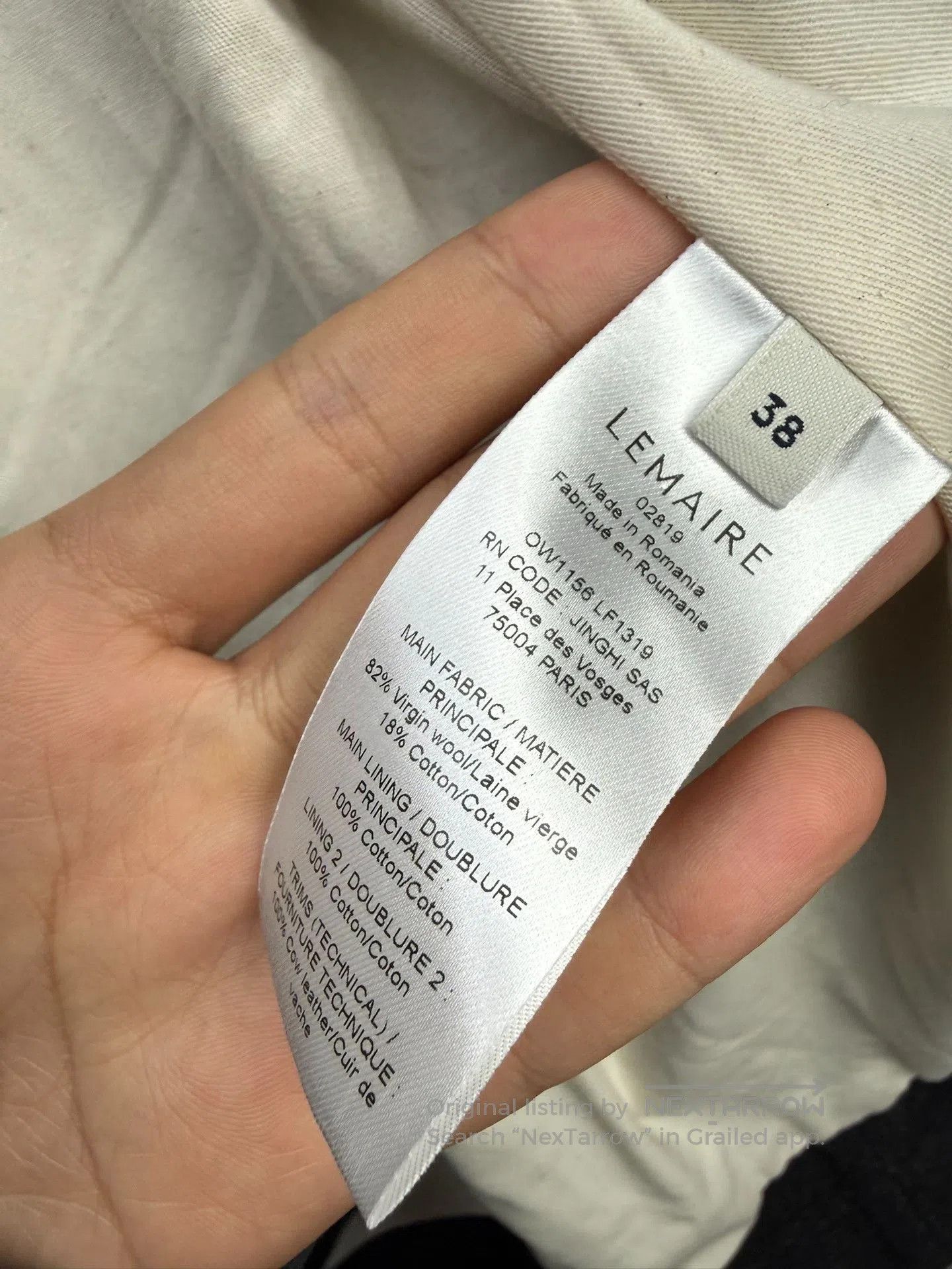 Lemaire Lemaire Drop. Size US L / EU 52-54 / 3 - 7 Thumbnail