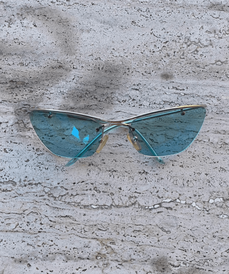 Dior × John Galliano × Vintage Christian Dior Sunglasses Flash Pop Shield Vintage Size ONE SIZE - 2 Thumbnail