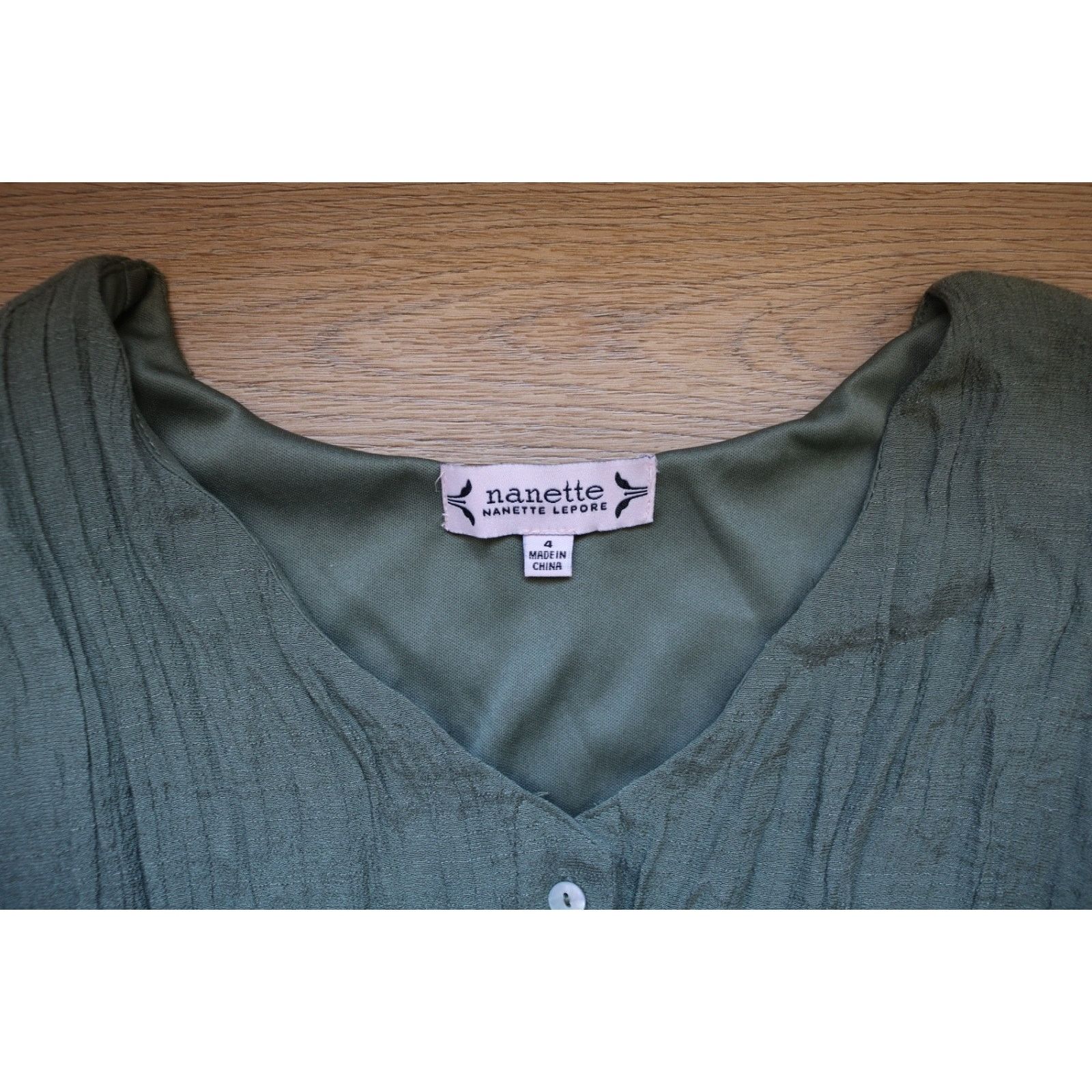 Nanette Lepore Nanette Lepore 4 Moss Green Belted Midi Dress Sleeveless Size S / US 4 / IT 40 - 3 Thumbnail