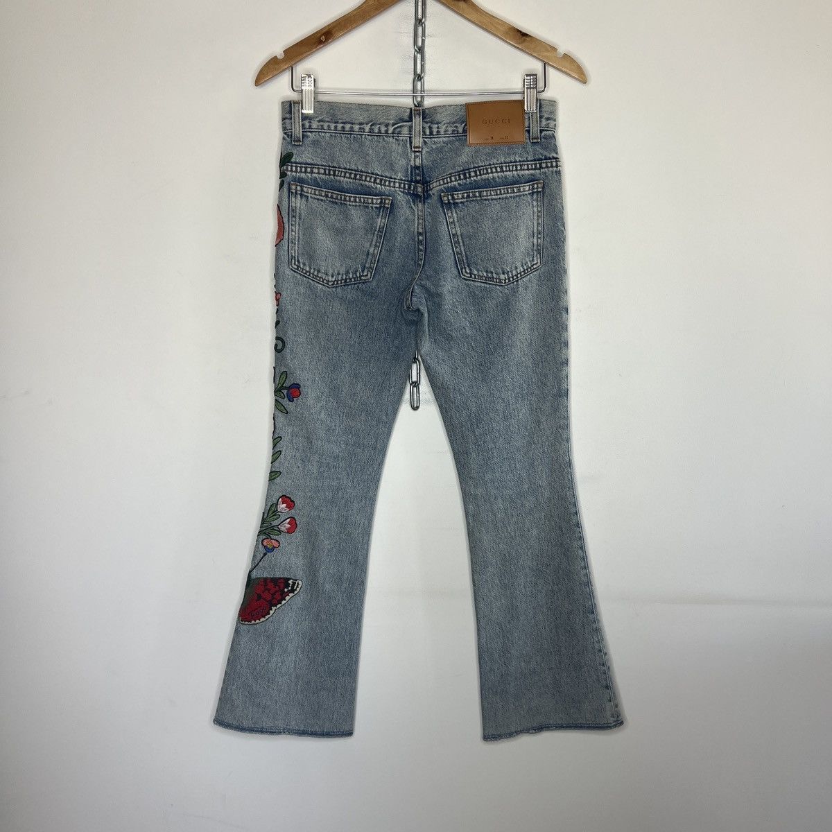 Gucci Gucci Floral Flowers Embroidery Jeans Denim Trousers Pants Size 27" / US 4 / IT 40 - 7 Thumbnail