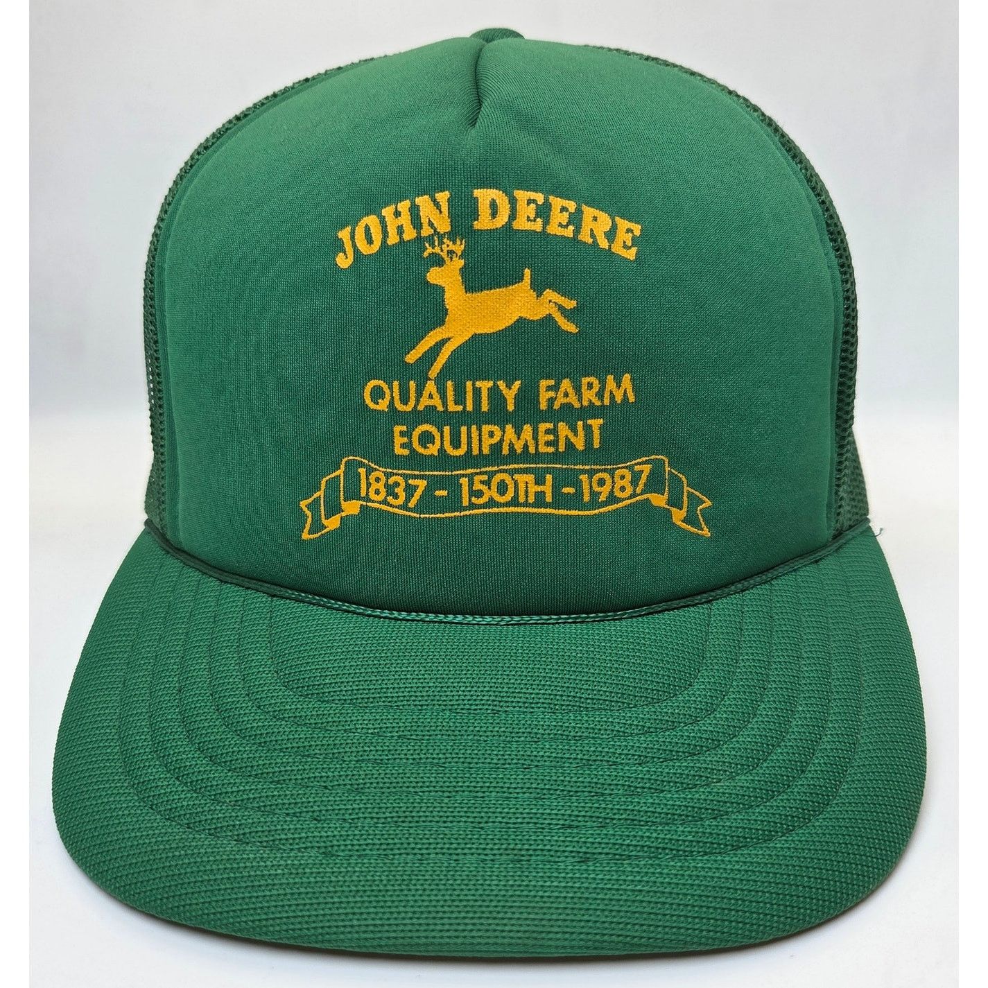 John Deere John Deere 1987 150th Anniversary Trucker Hat Size ONE SIZE - 1 Thumbnail
