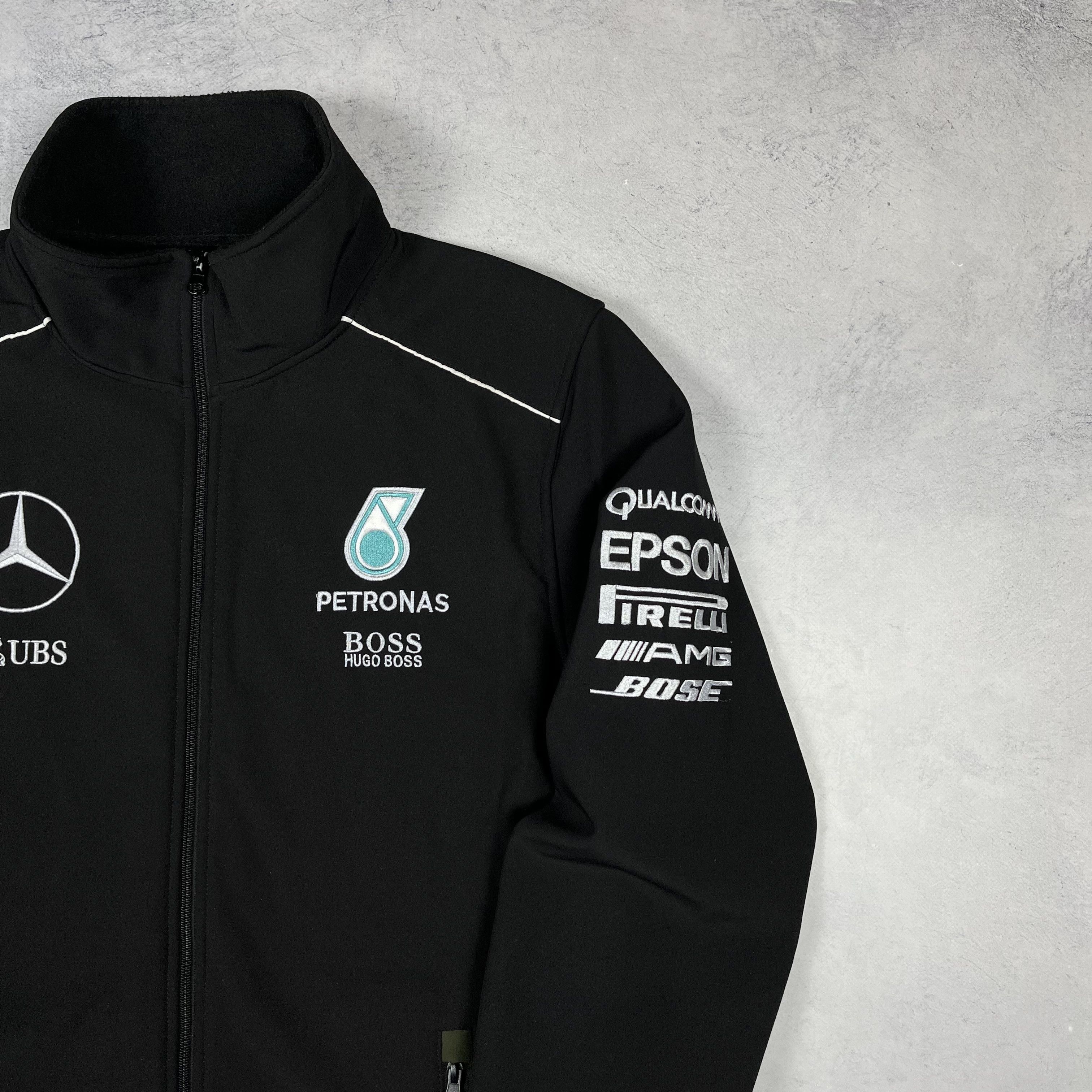 Hugo Boss × Mercedes-Benz Mercedes-Benz Hugo Boss Petronas Big Logo Racing Jacket Size US XL / EU 56 / 4 - 3 Thumbnail