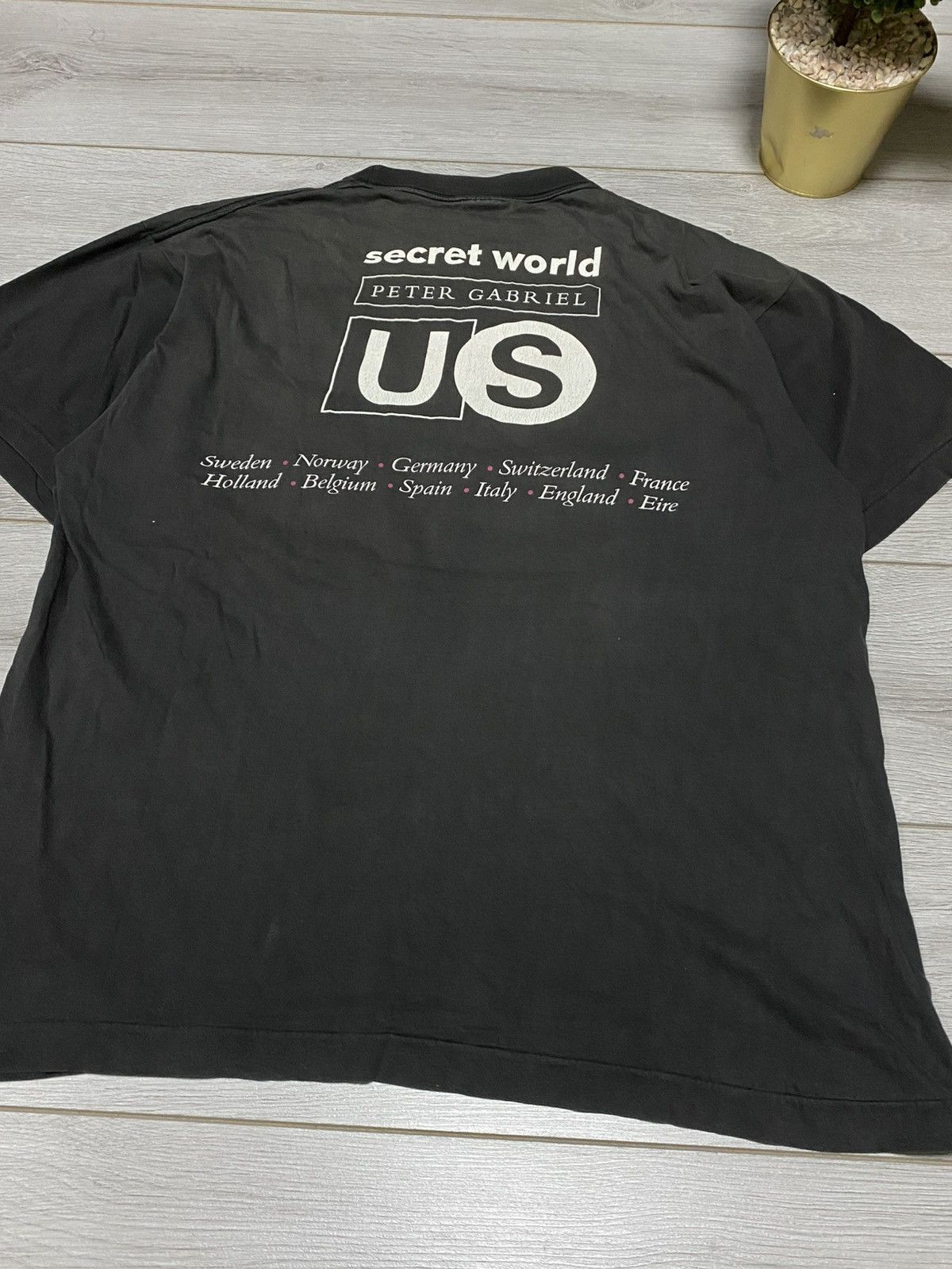 Band Tees Vintage Peter Gabriel Tour T-shirt Music 90s US Album Rare Size US XL / EU 56 / 4 - 5 Thumbnail