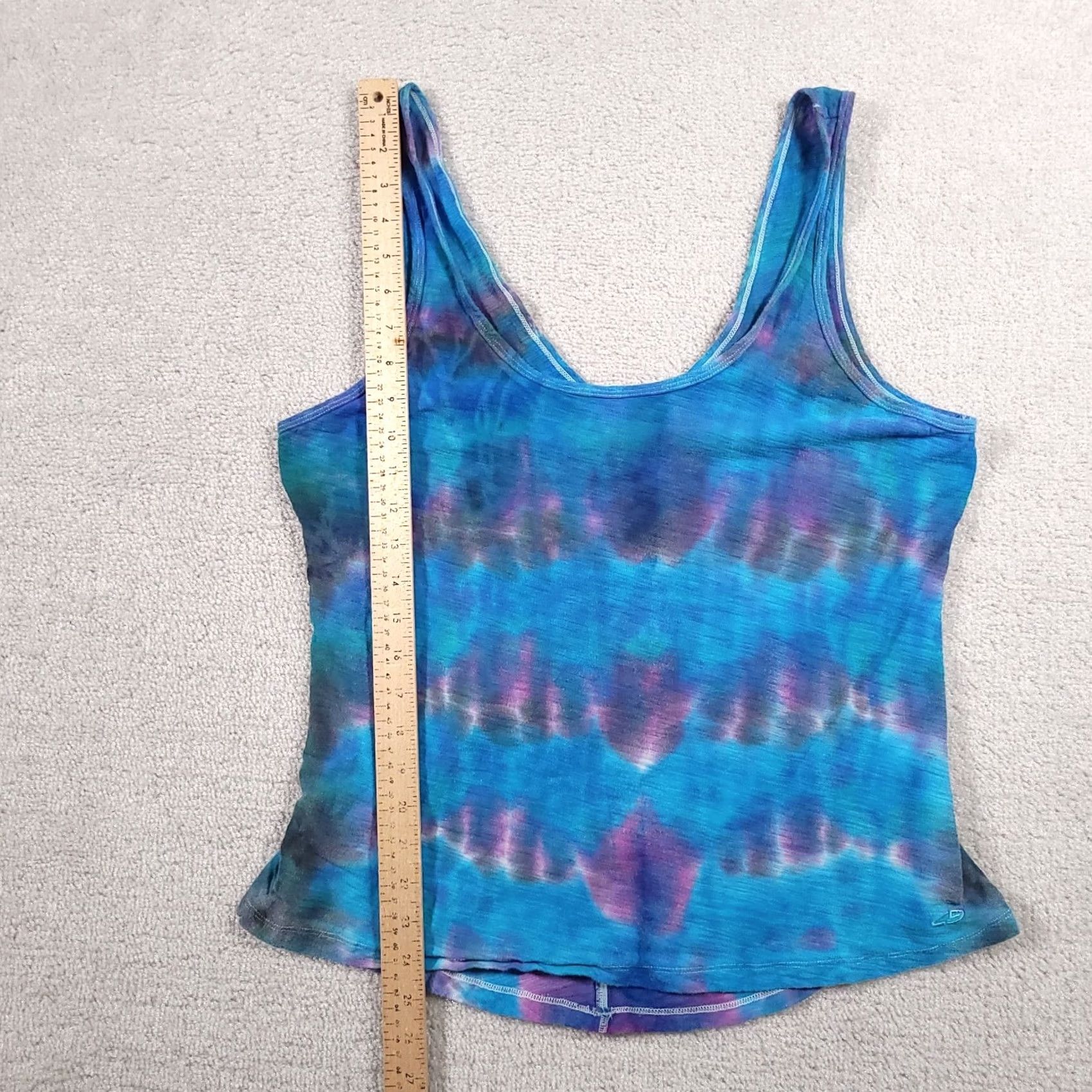 Champion VINTAGE Champion Tie Dye Muscle Tank Top Shirt Women's M Blue Scoop Neck V Back Shirt Size M / US 6-8 / IT 42-44 - 7 Thumbnail