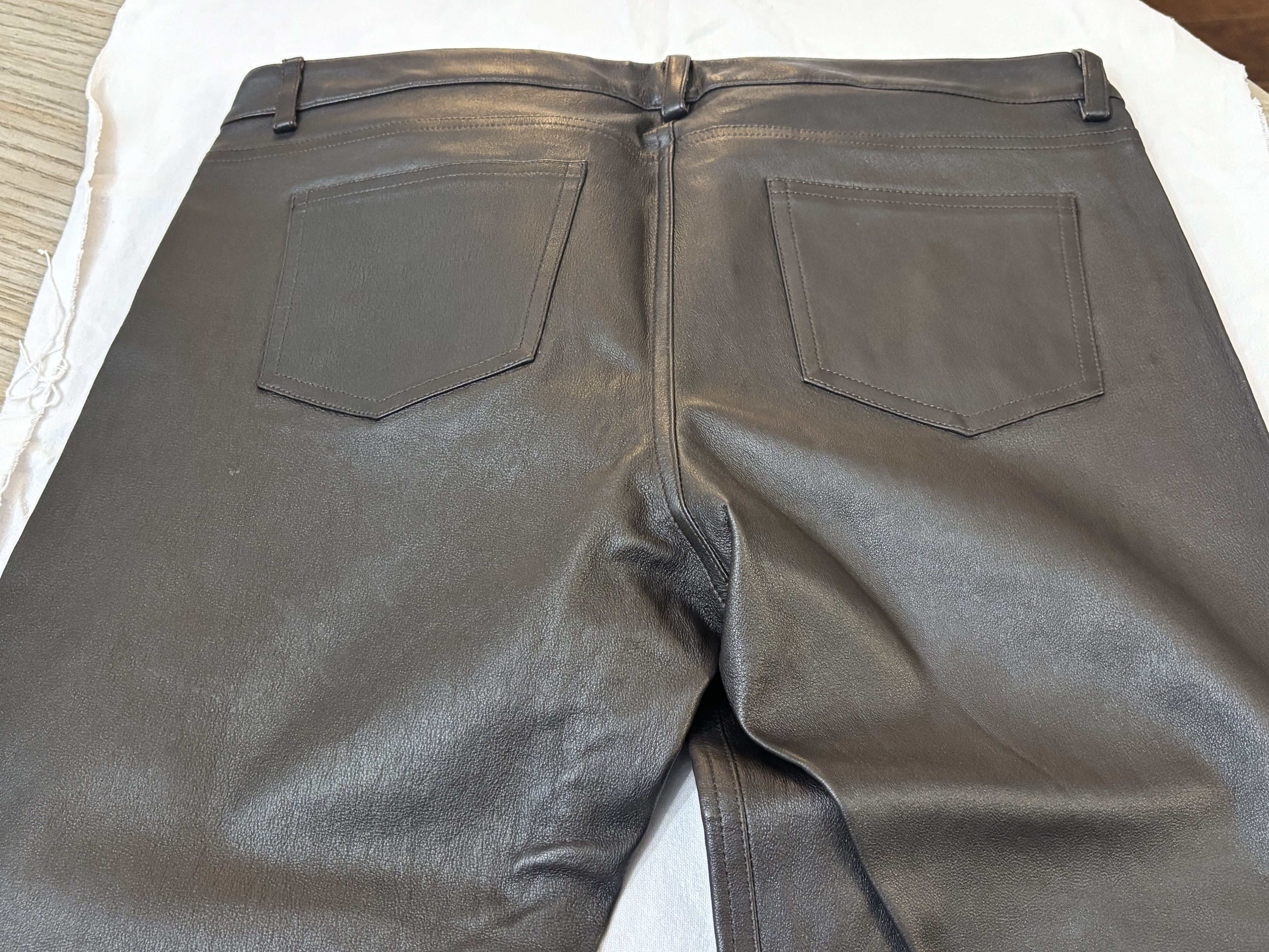 Creatures of the Wind CotW Brown Leather Jeans Size 32" / US 10 / IT 46 - 9 Thumbnail
