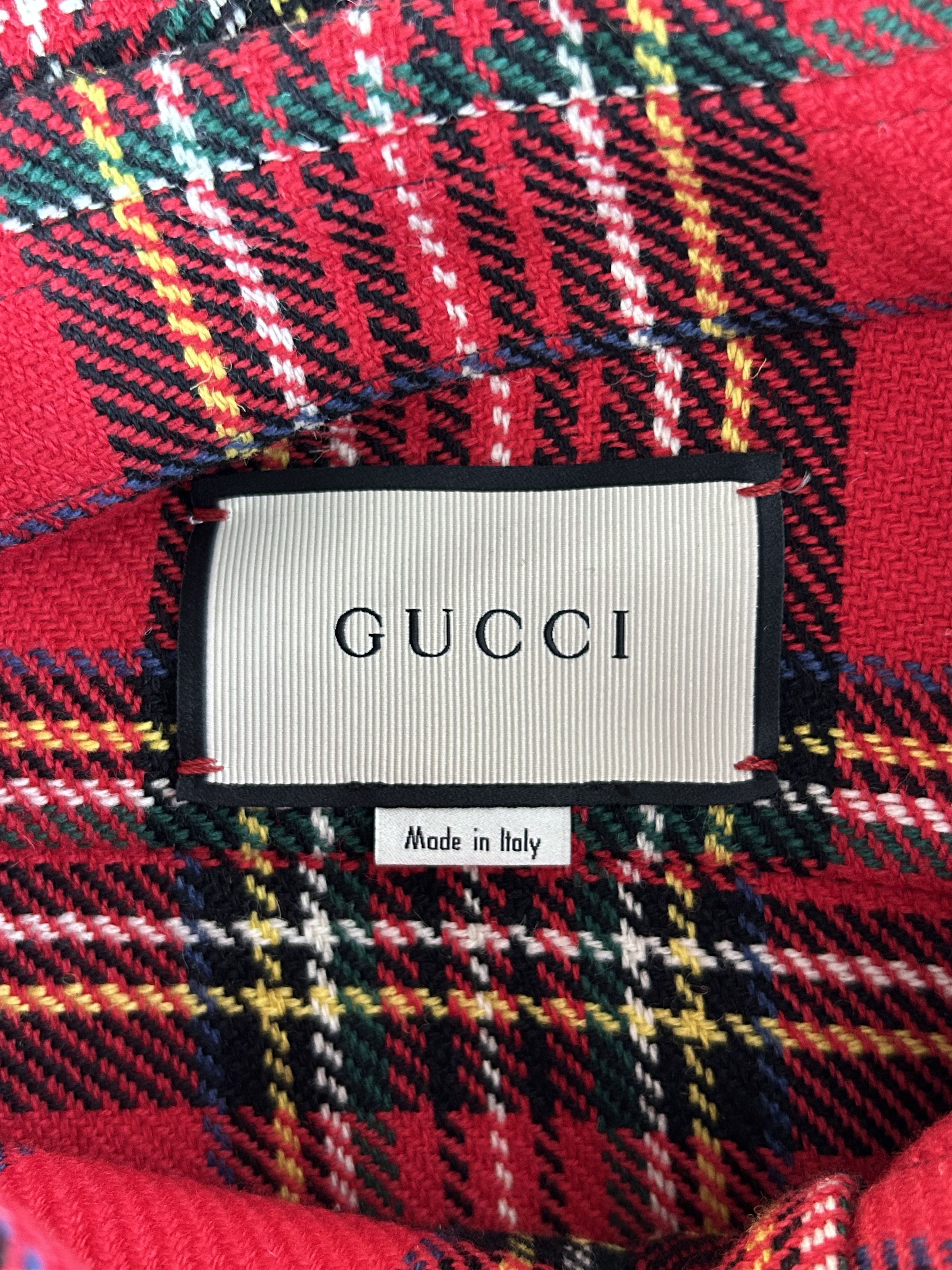 Gucci Gucci Red Plaid Checked Flannel Shirt Size US XXL / EU 58 / 5 - 3 Thumbnail