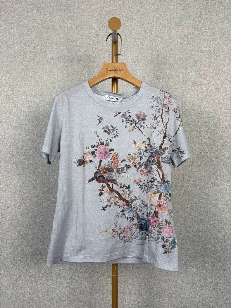 Dior Dior Round Neck Plant Print T-shirt Size US S / EU 44-46 / 1 - 1 Thumbnail