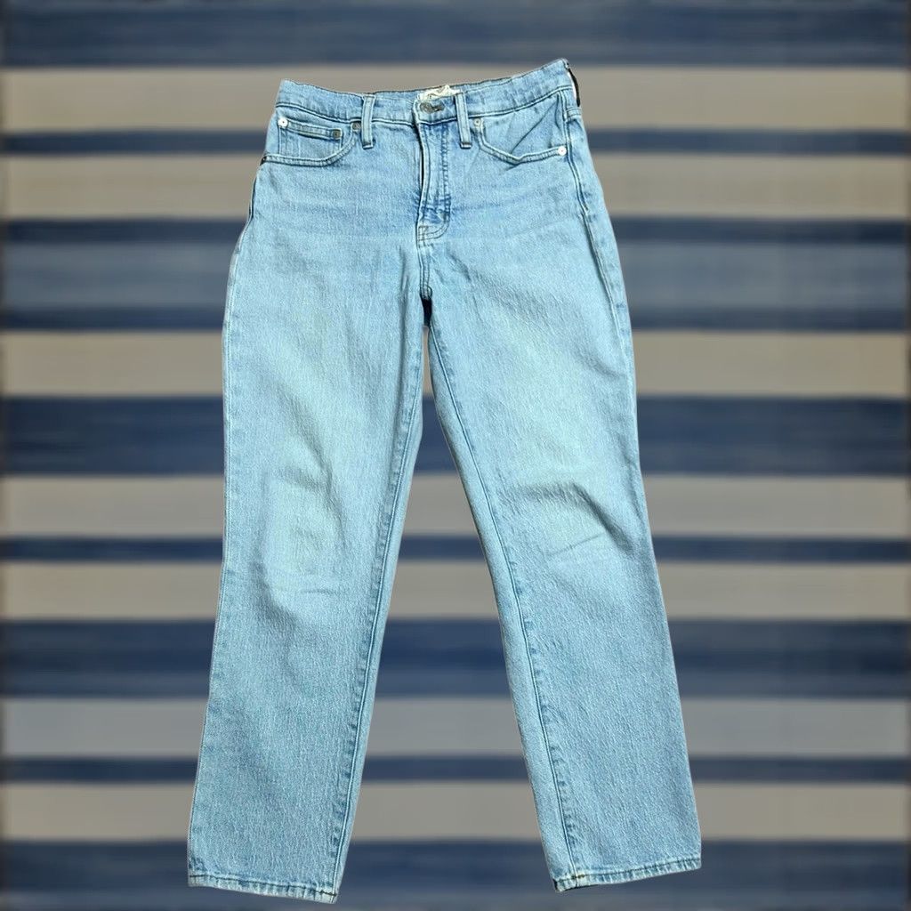 Madewell Madewell Jeans Women's 27 Blue Light Wash High Rise Straight Leg Vintage 90s Style Regular Fit 5-Pocket Denim Size 27" / US 4 / IT 40 - 1 Thumbnail