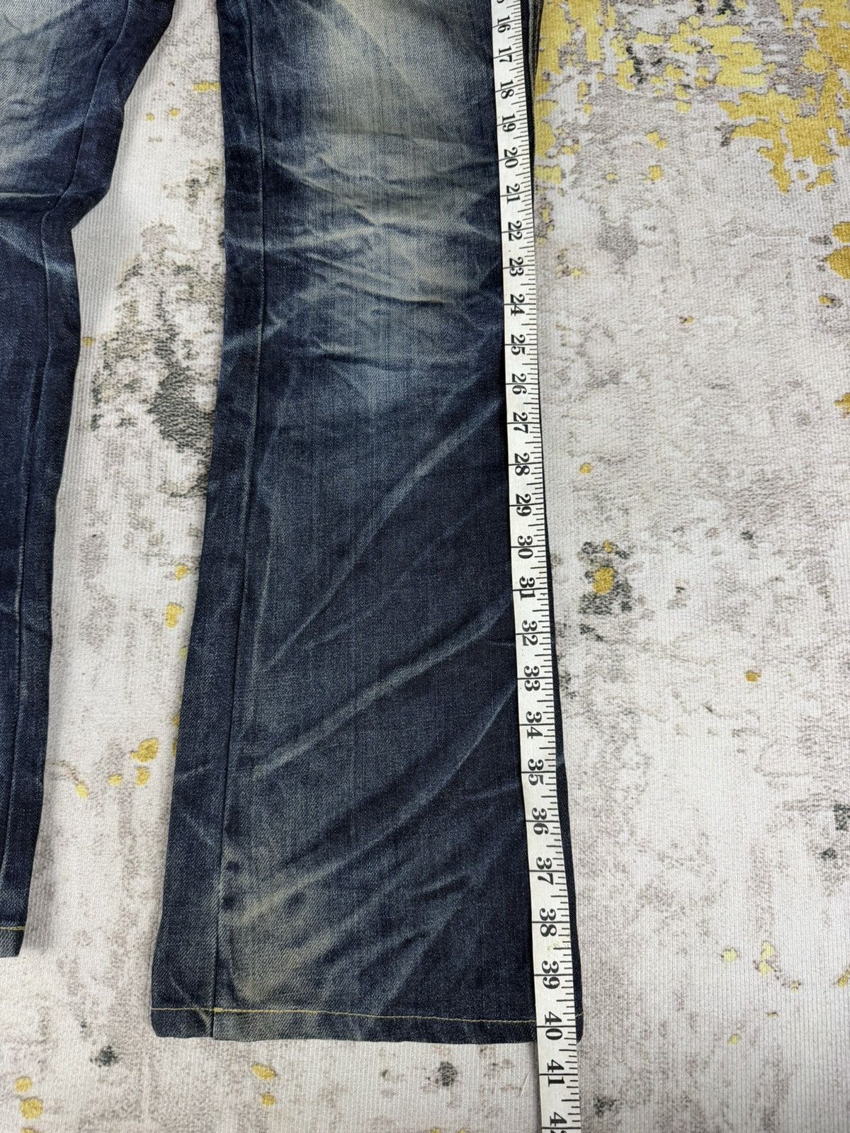 Tornado Mart Flared Lolita Concert Club Mudwash Jeans Size US 30 / EU 46 - 7 Thumbnail