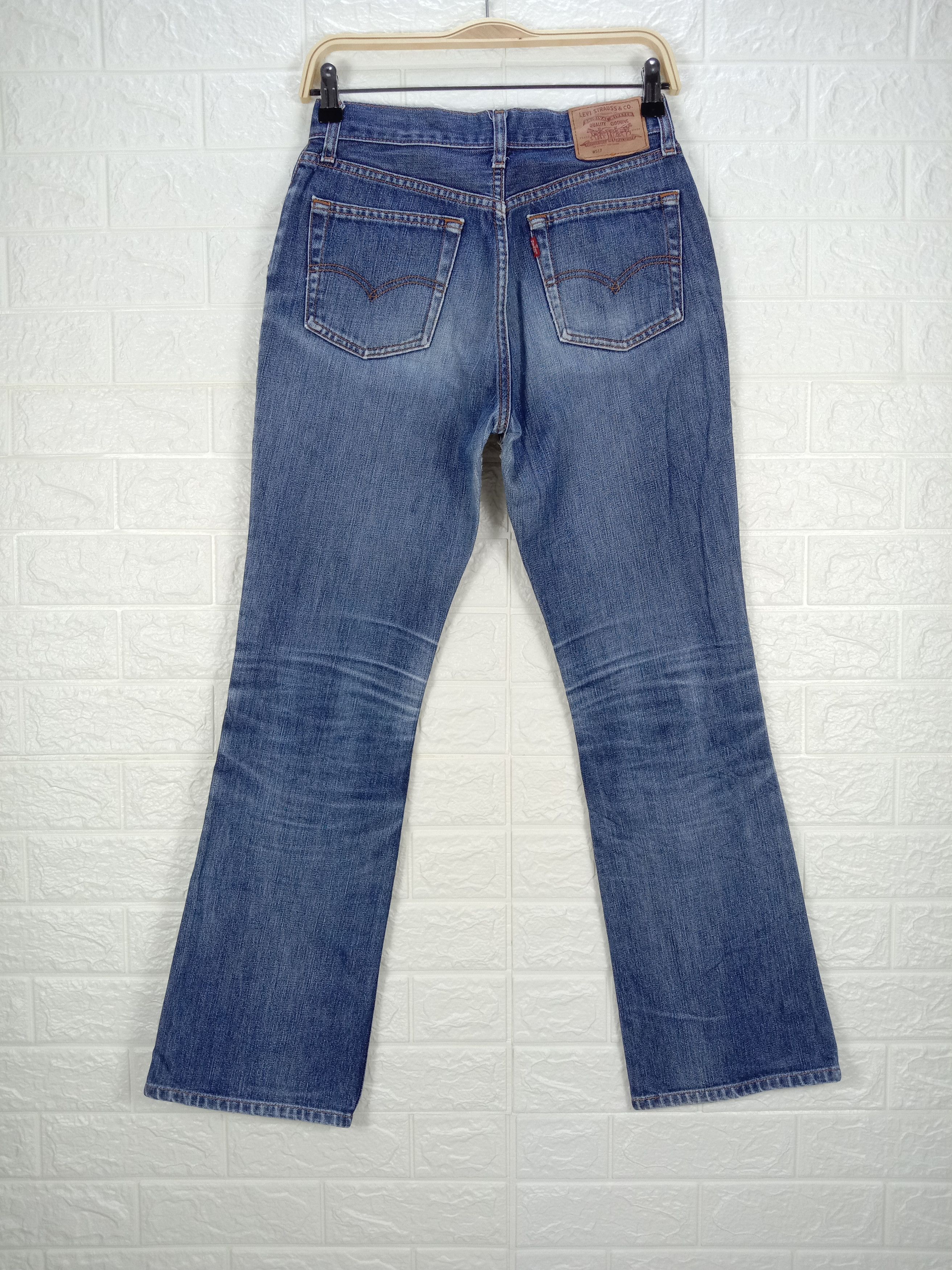 Levi's Vintage Levi's 517 Flare Jeans Faded Blue Denim Size 28" / US 6 / IT 42 - 5 Thumbnail