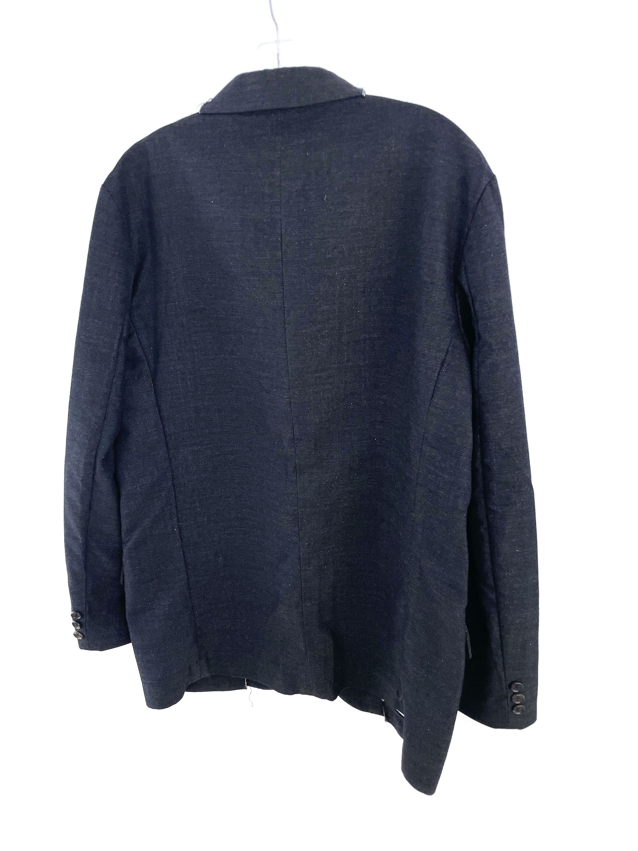 Comme des Garcons Homme 2002 Silver Thread Blazer Size US L / EU 52-54 / 3 - 11 Thumbnail