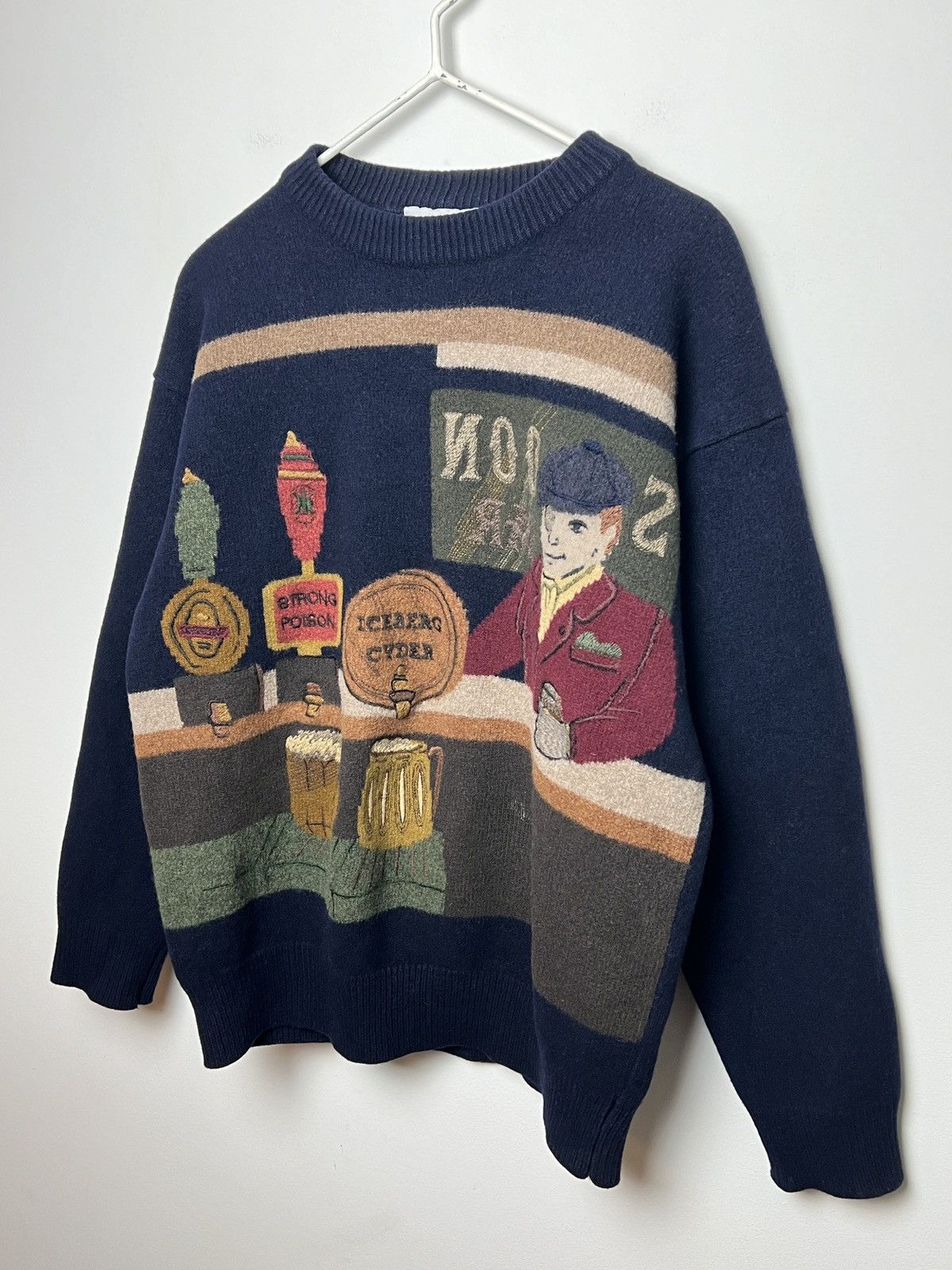 Iceberg iceberg y2k bar friday sweater y2k vintage s-m Size US M / EU 48-50 / 2 - 2 Thumbnail