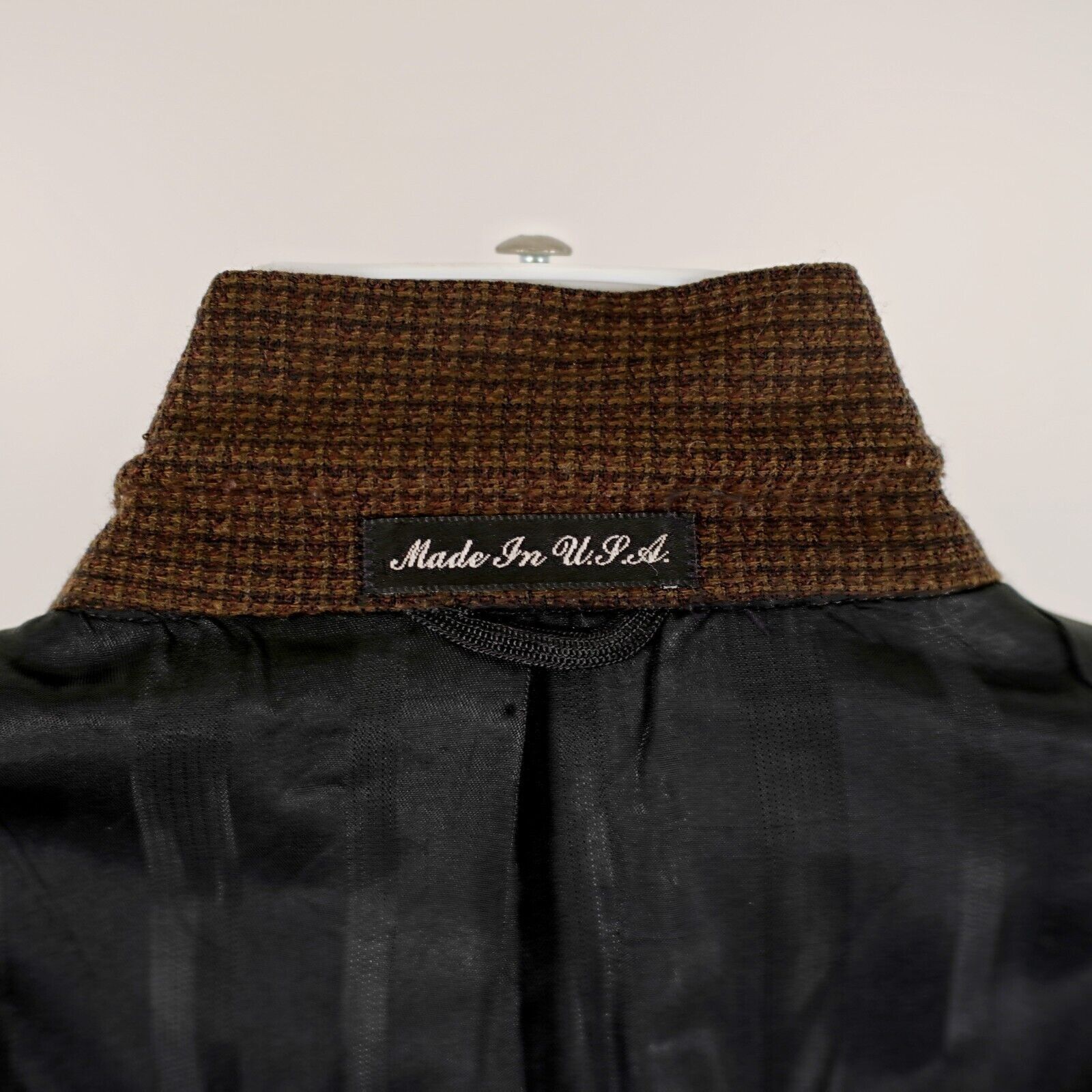 Pierre Cardin Pierre Cardin Tweed Texutured Wool Brown Green Black Check 4 Size 48L - 11 Thumbnail