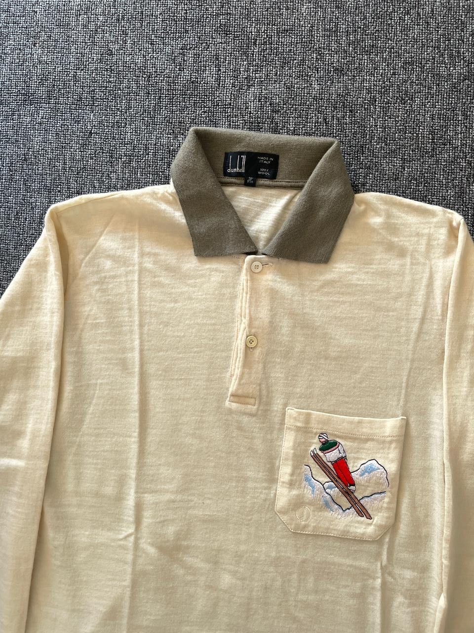 Alfred Dunhill Vintage Dunhill Long Sleeve Polo Sport Made in Italy Ski Size US M / EU 48-50 / 2 - 4 Thumbnail