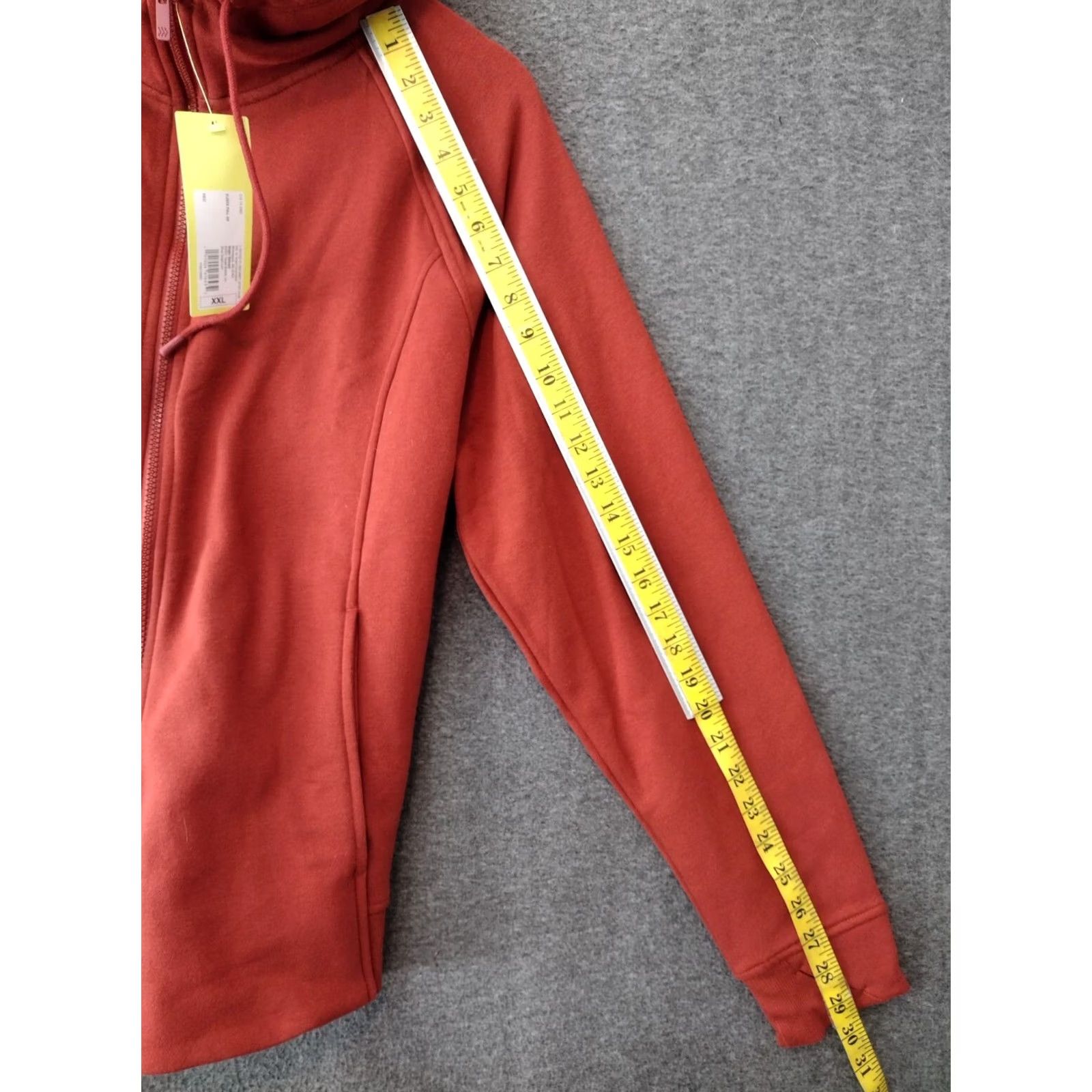 Vintage All in Motion Hooded Fleece Sweatshirt Women's Plus Size 2XL Red Full Zip Hooded Sweatshirt Activewear Size XXL / US 16-18 / IT 52-54 - 5 Thumbnail