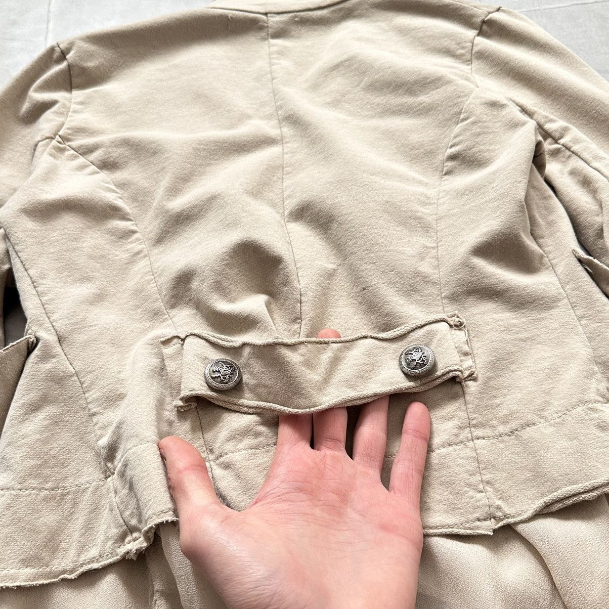 Hysteric Glamour × Undercover 00s Napoleon Military Jacket Mesh YSL LGB PPFM Vibe Size S / US 4 / IT 40 - 12 Thumbnail