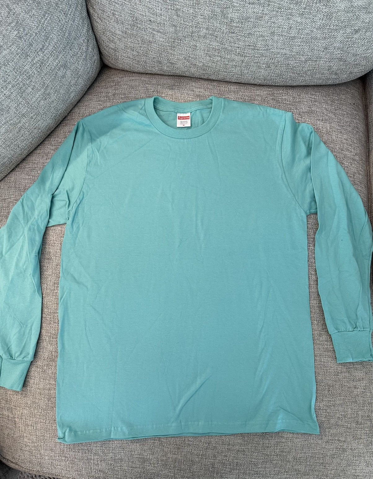 Supreme Supreme Blank T-shirt Long Sleeve Teal Size US M / EU 48-50 / 2 - 1 Thumbnail