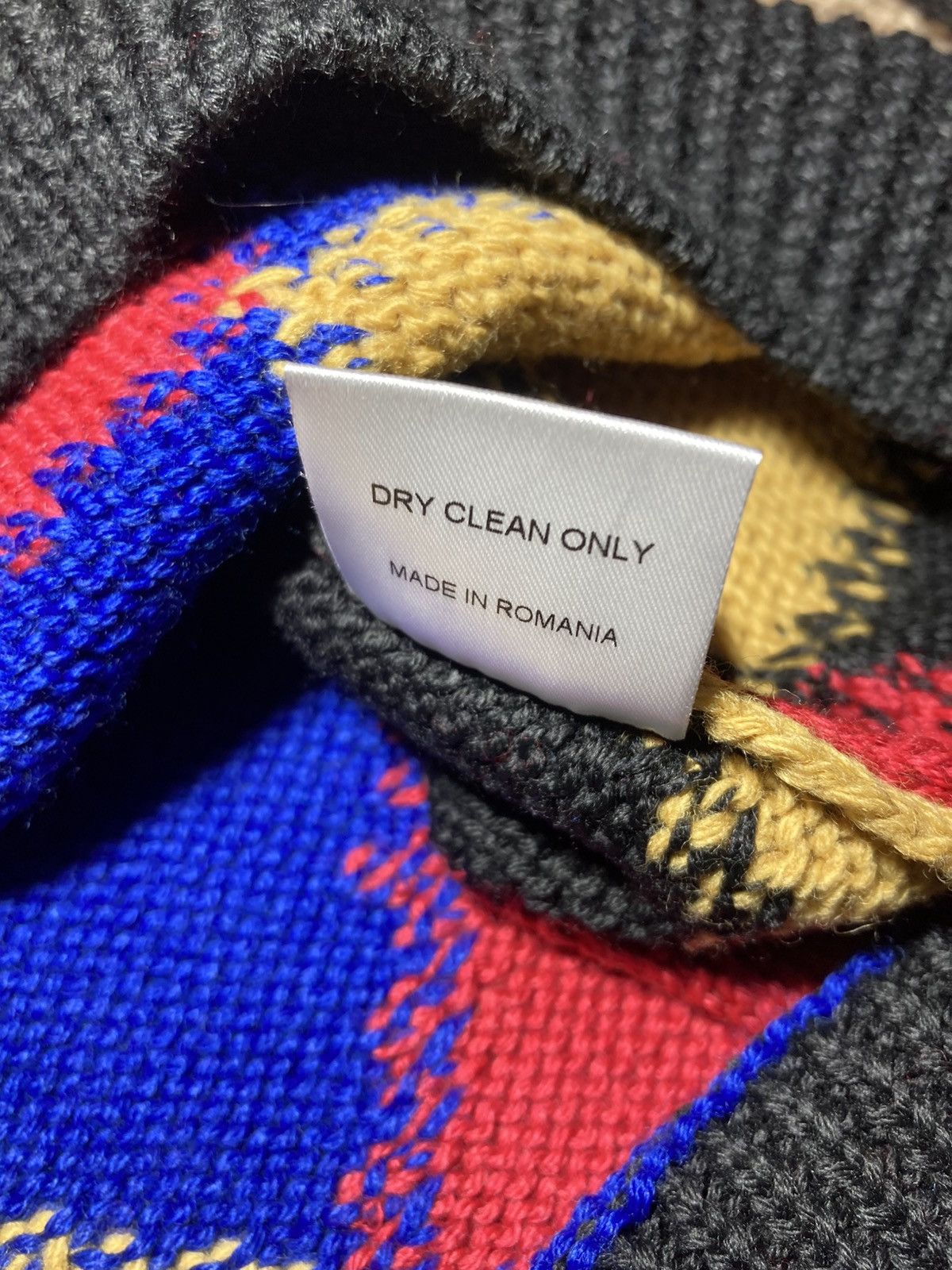 Martine Rose SS19 Martine Rose Harlequin Jumper 2019 Cards Joker Blue Size US M / EU 48-50 / 2 - 7 Thumbnail