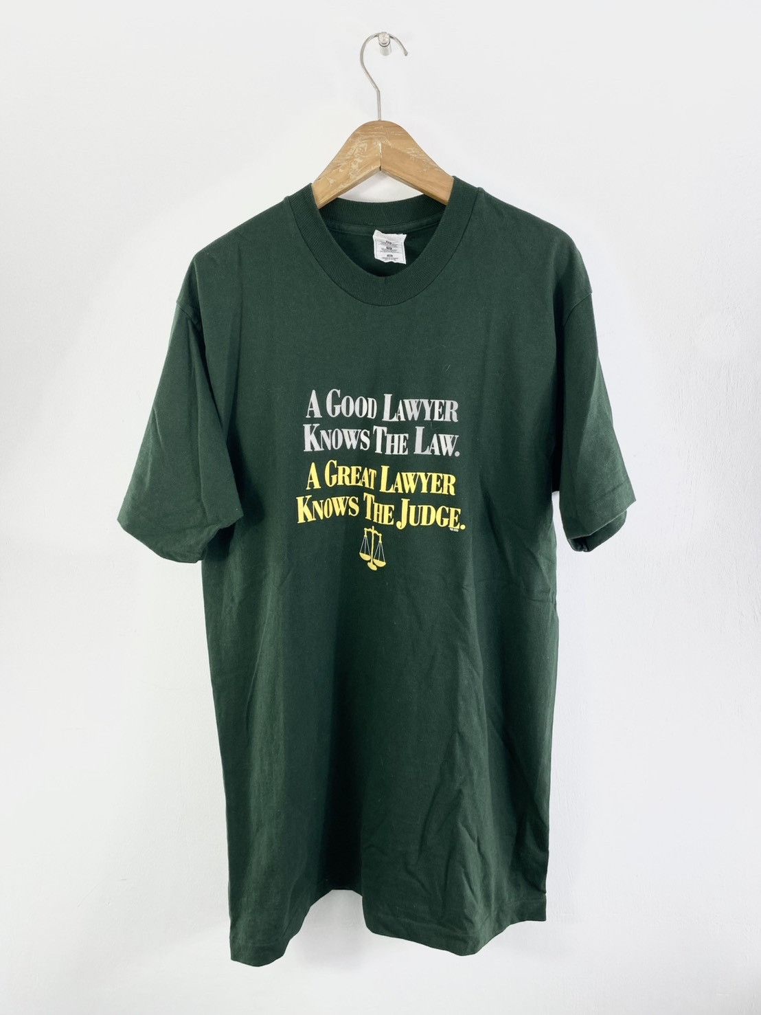Japanese Brand × Vintage Vintage 90s Single Stitch Slogan Tee Size US XL / EU 56 / 4 - 1 Thumbnail