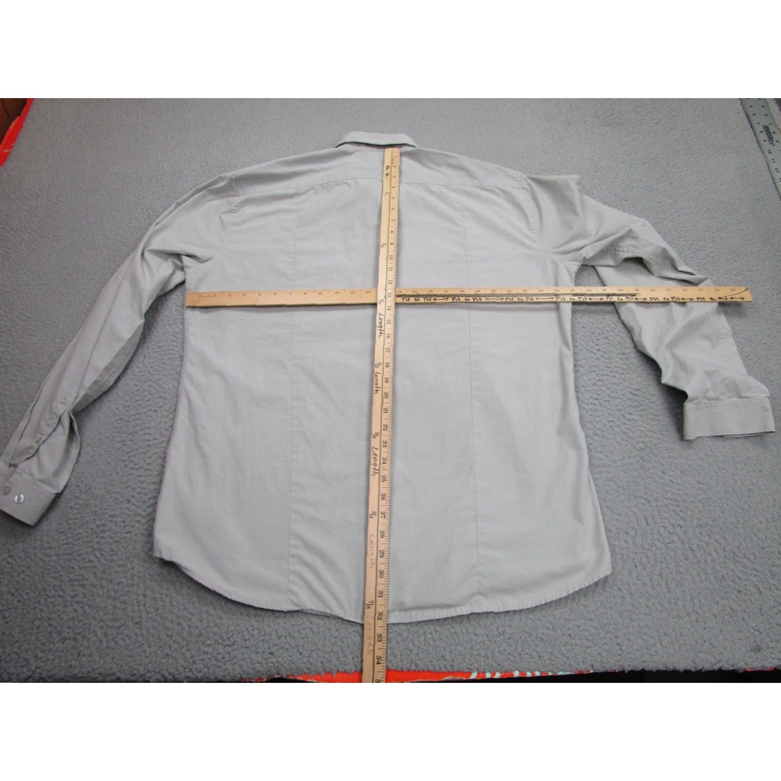 Logo 7 Tesla Shirt Mens 2XL Gray Button Down Long Sleeve Logo Business Casual Size US XXL / EU 58 / 5 - 7 Thumbnail