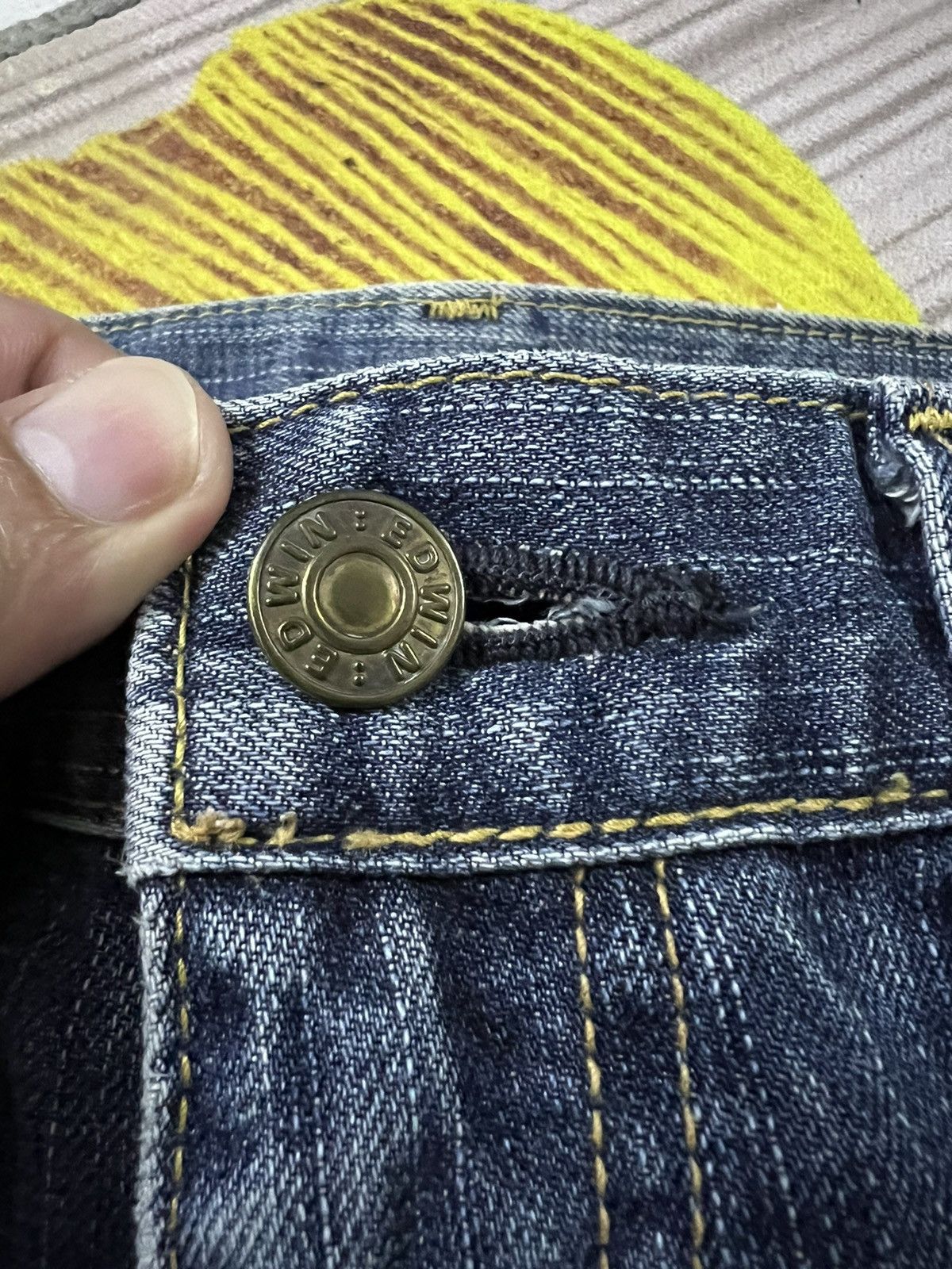 Edwin × If Six Was Nine × Japanese Brand 💥BAGGY💥EDWIN 503Z LIGHT WASH NICE JEANS ACCEPT OFFER🔥 Size US 30 / EU 46 - 5 Thumbnail