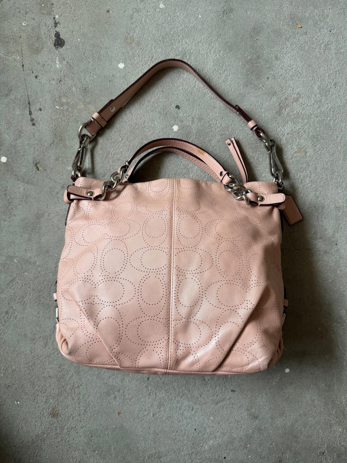 Coach Coach 2Way Signature Brooke Hobo Shoulder Bag Pink Size ONE SIZE - 5 Thumbnail