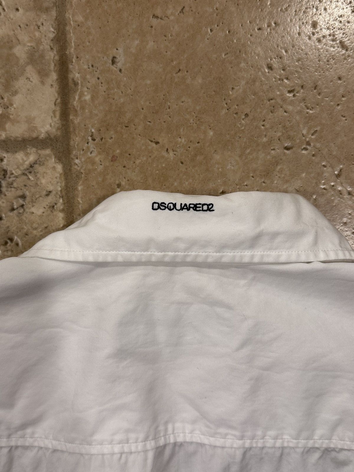 Dsquared2 Dsquared2 Monster Graphic Logo White / Black Button Up Shirt Size US L / EU 52-54 / 3 - 11 Thumbnail