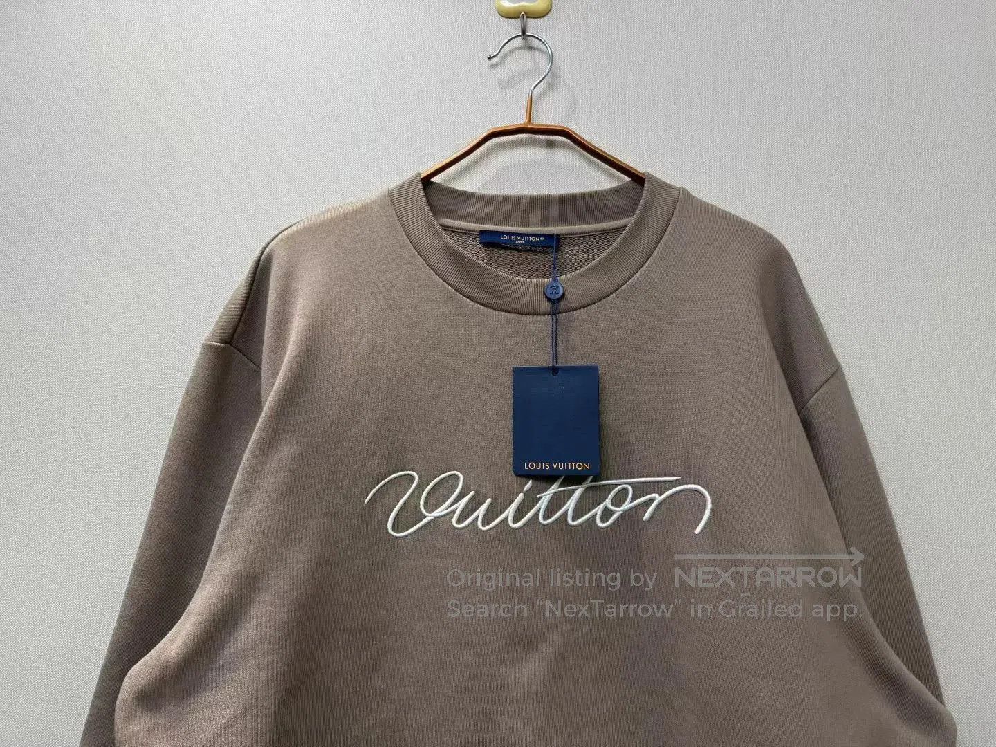 Louis Vuitton louis vuitton khaki embroidered sweatshirt. Size US XXL / EU 58 / 5 - 2 Thumbnail
