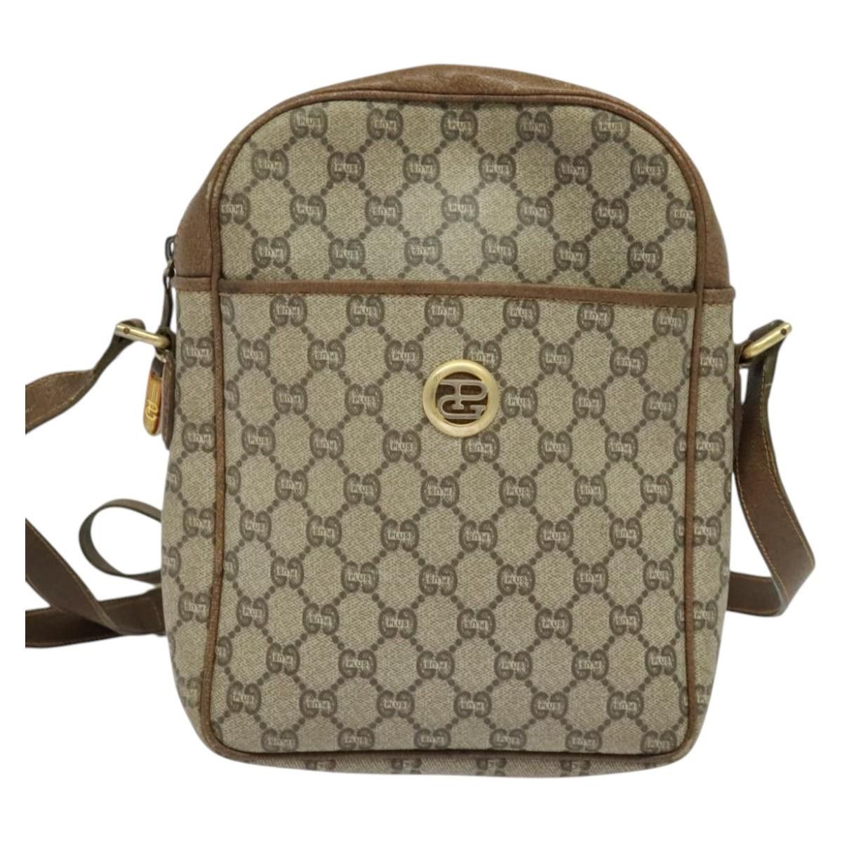 Gucci GUCCI GG Plus Supreme Shoulder Bag Pvc Beige Gold Size ONE SIZE - 2 Thumbnail
