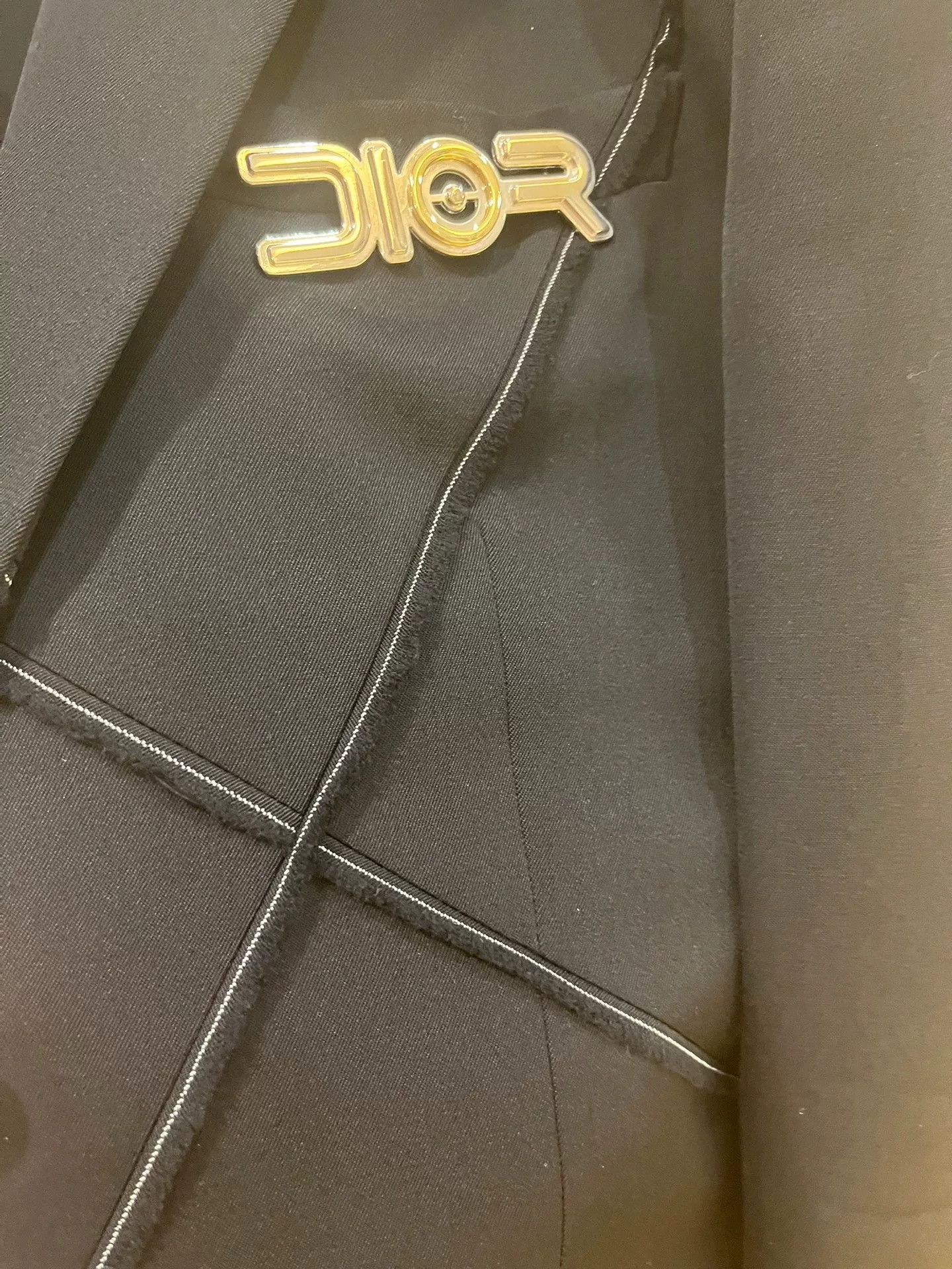 Dior Dior Runway Black Wool Ribbon Blazer 46 Size US S / EU 44-46 / 1 - 2 Thumbnail