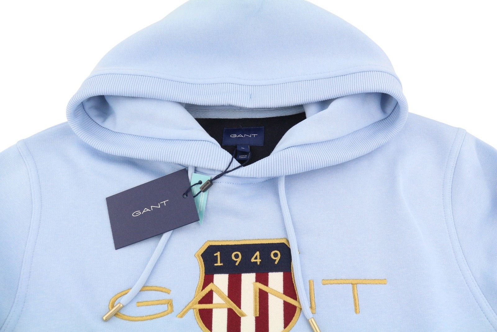 Gant ARCHIVE SHIELD M Capri Blue Logo Hoodie 87238 Size US M / EU 48-50 / 2 - 4 Thumbnail