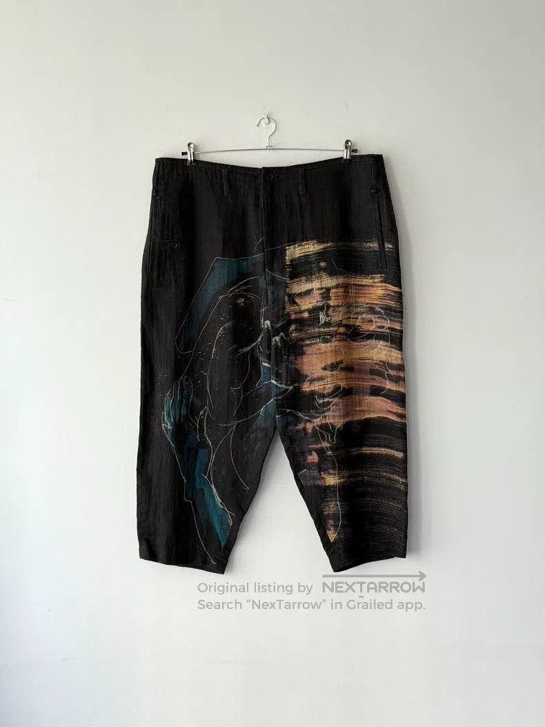 Yohji Yamamoto Yohji Yamamoto size 2 20ss show cropped wide-leg pants Size US 28 / EU 44 - 1 Thumbnail