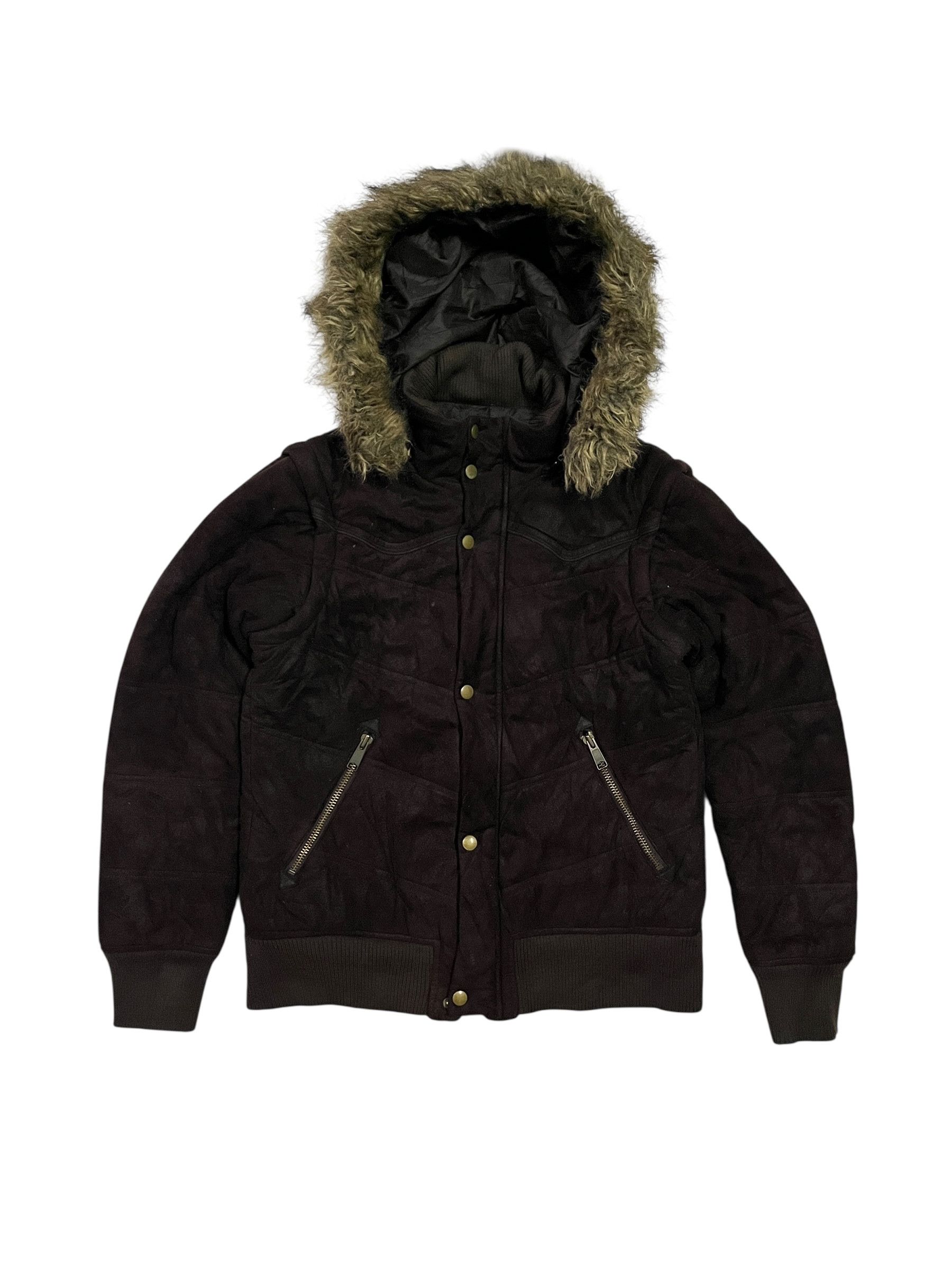 Morgan Homme Morgan de Toi Detachable Sleeves Faux Fur Velvet Jacket Size US S / EU 44-46 / 1 - 2 Thumbnail