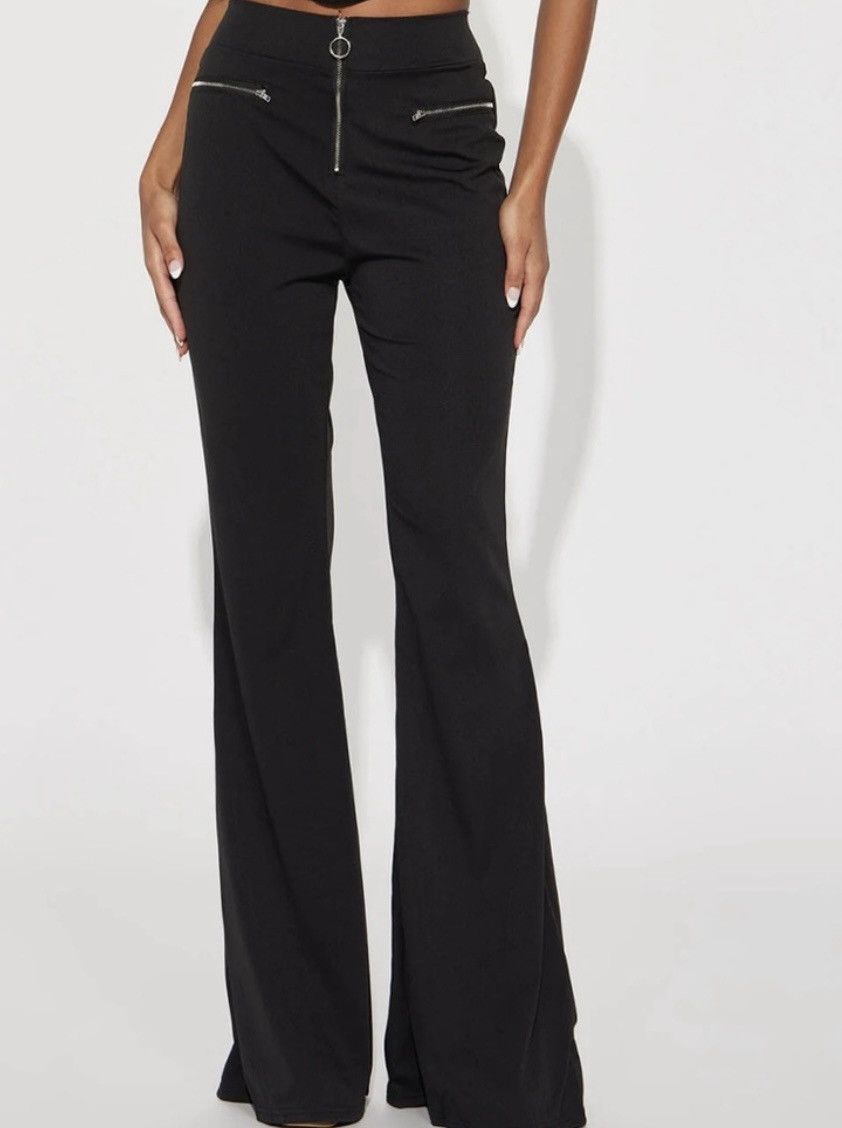 Fashion Nova Black pants Size 31" - 1 Thumbnail