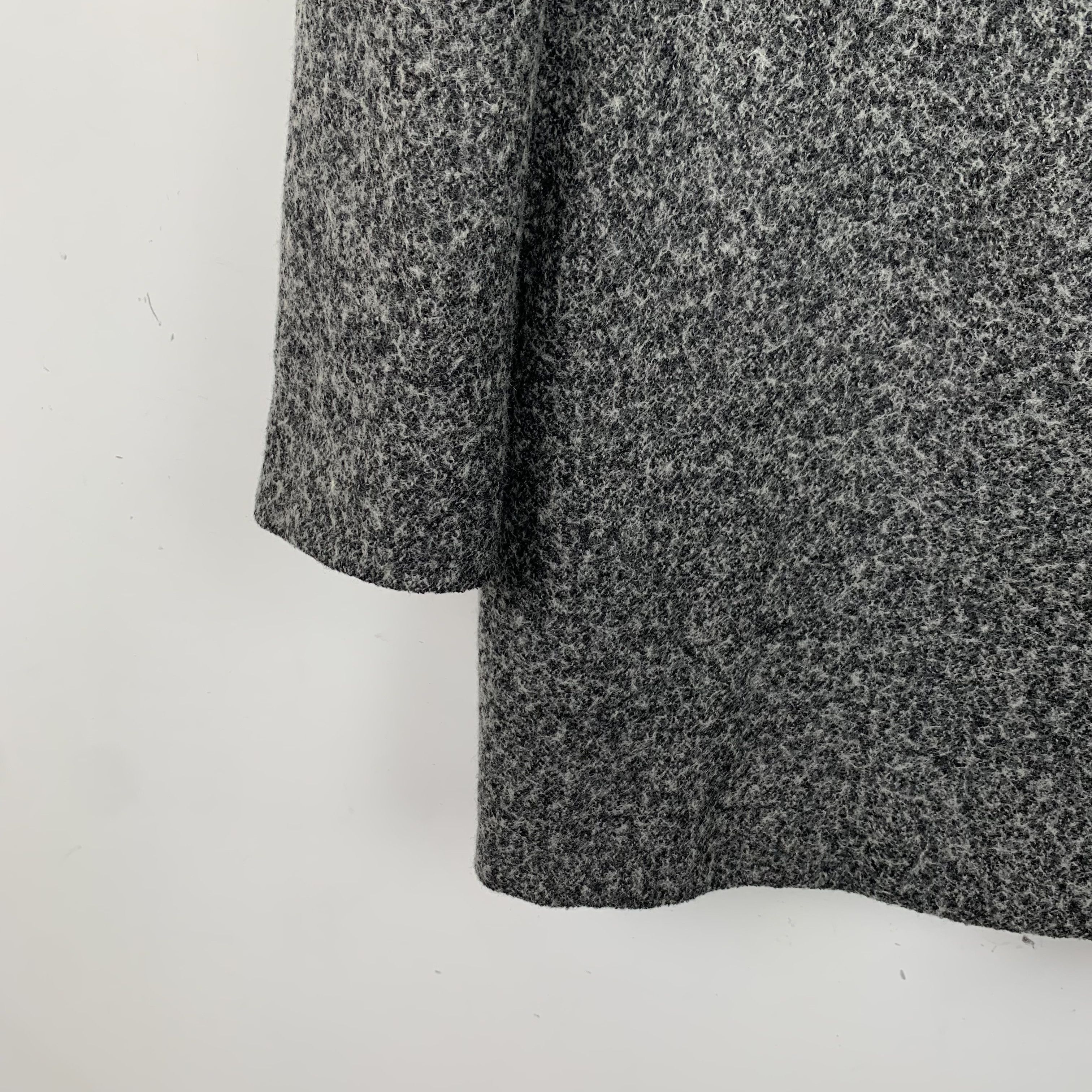 Kenzo Kenzo Wool Double-Breasted Coat in Charcoal (Size XS) Size XS / US 0-2 / IT 36-38 - 4 Thumbnail