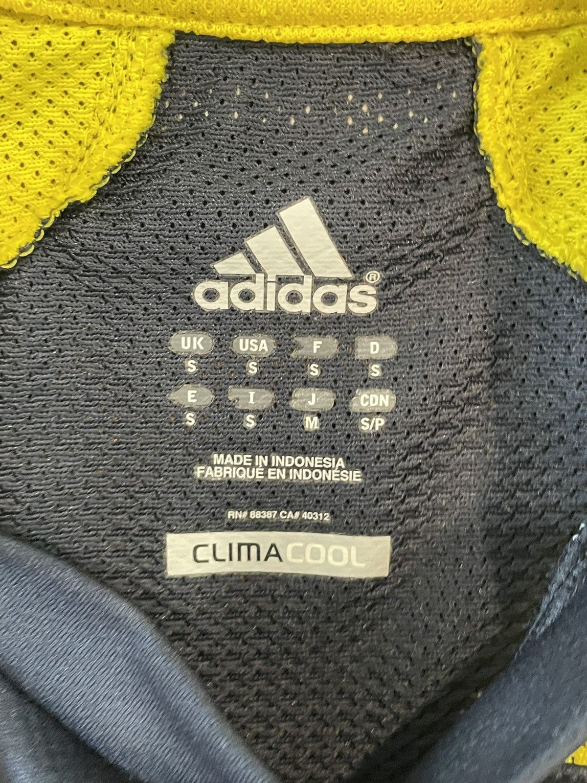 Adidas 2008 Adidas Navy and Yellow Soccer Jersey Size US S / EU 44-46 / 1 - 3 Thumbnail