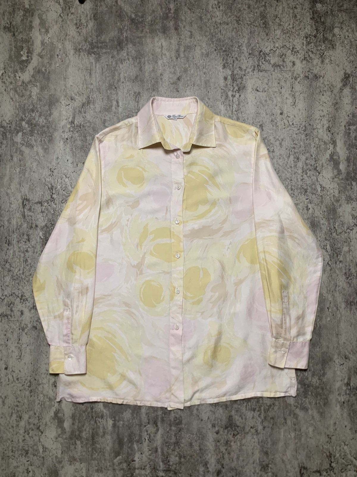 Loro Piana Loro Piana Multicolor Abstract Design Button Up Size L / US 10 / IT 46 - 1 Thumbnail
