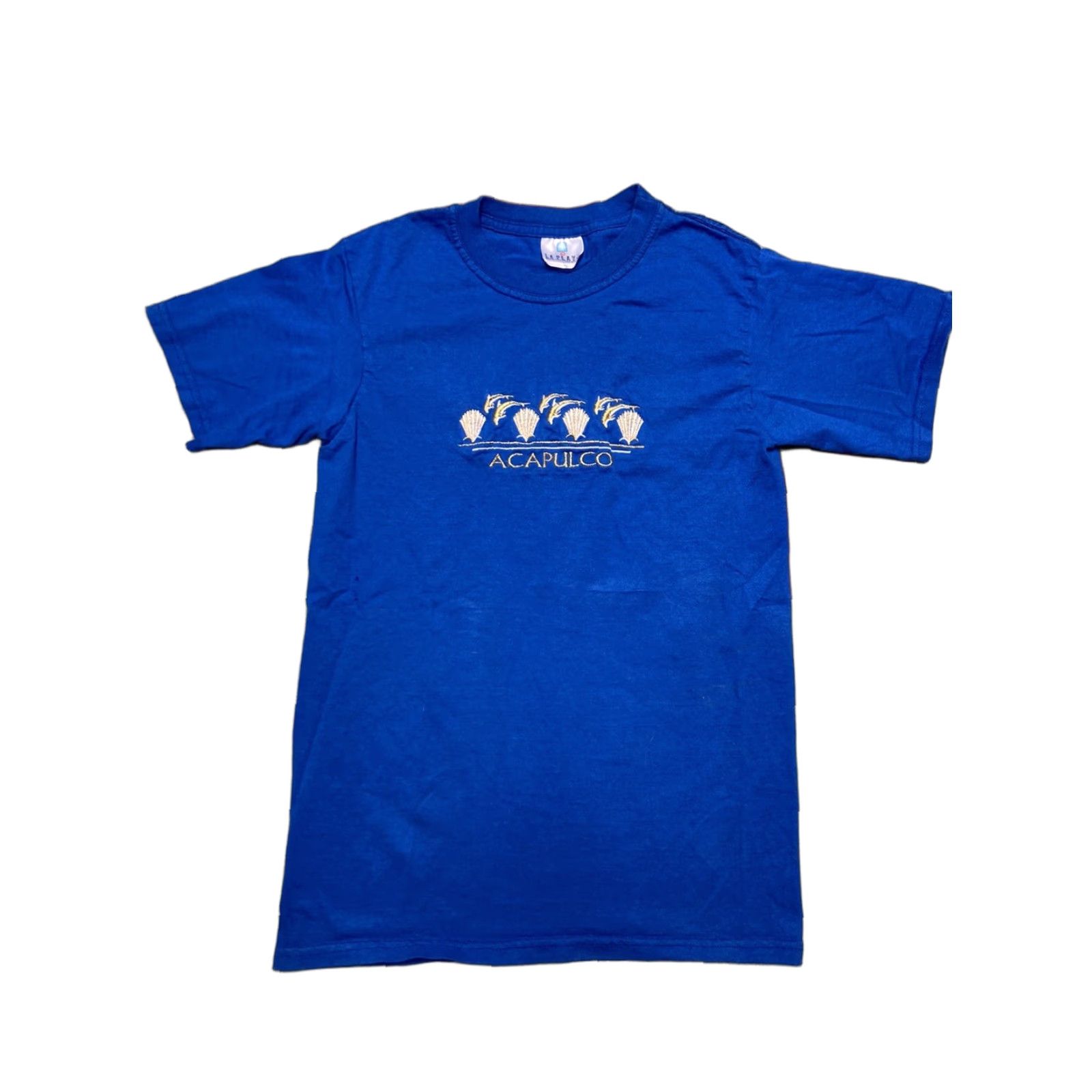 Vintage VINTAGE Mexico T-Shirt Acapulco Beach Dolphins Embroidered Y2K Small Mens Tshirt Blue Shirt Size US S / EU 44-46 / 1 - 1 Thumbnail