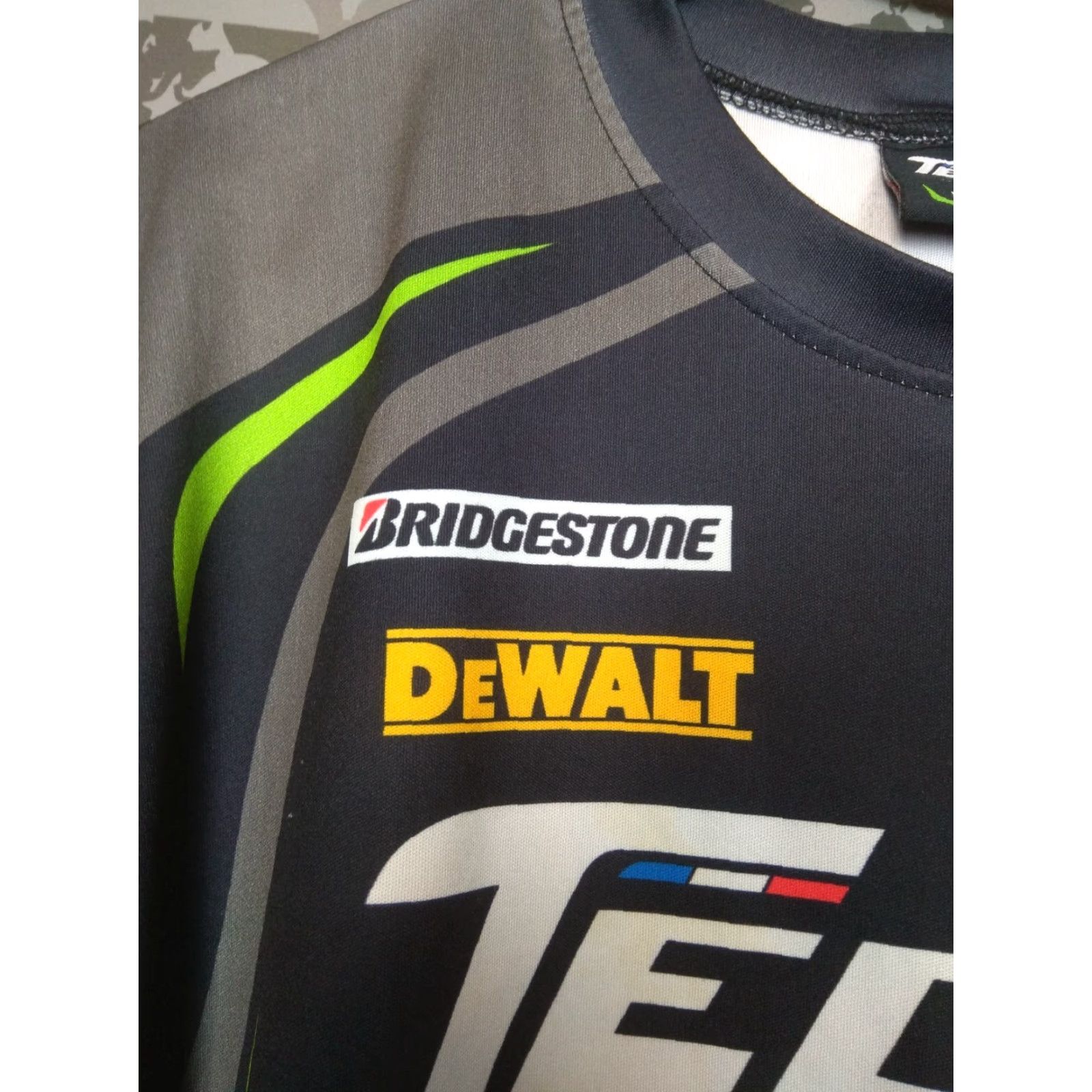 Vintage Techj Jersey Shirt LG Mens Adult Gray Polyester Size US L / EU 52-54 / 3 - 5 Thumbnail