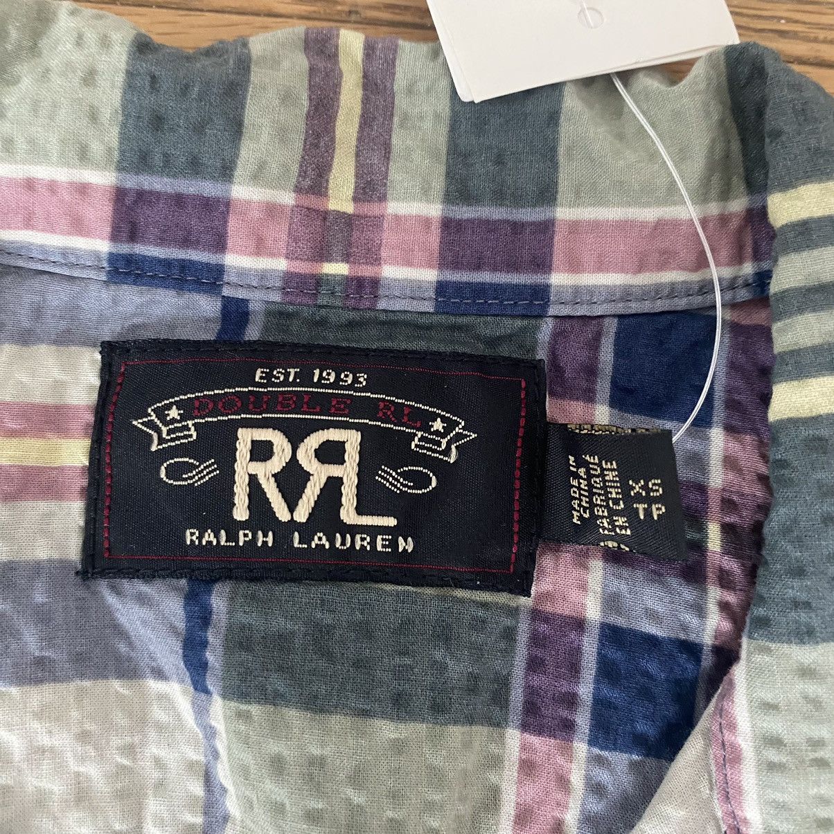 RRL Ralph Lauren RRL Double RL Ralph Lauren Plaid Madras Seersucker Workwear Size US XS / EU 42 / 0 - 4 Thumbnail