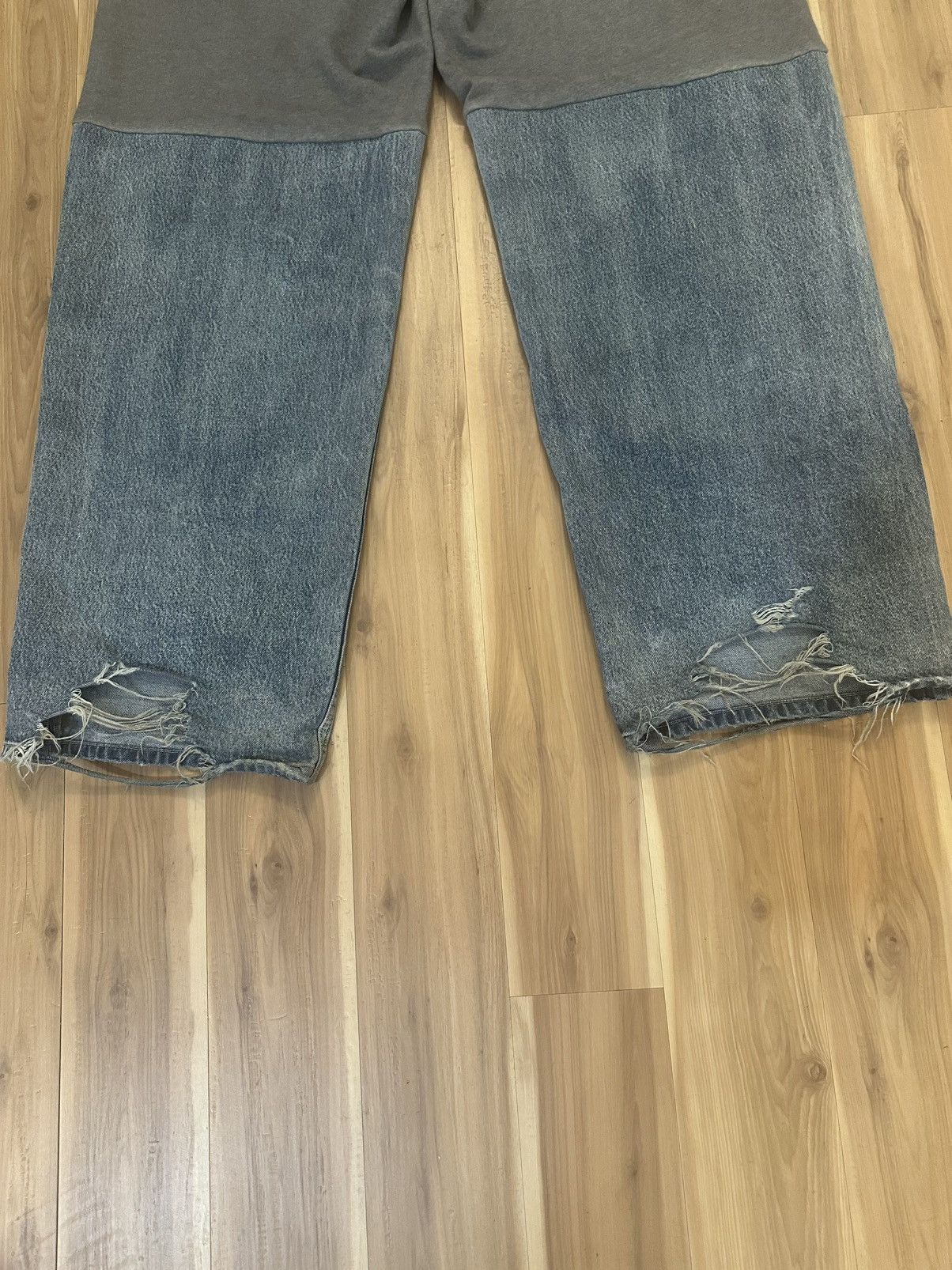 Balenciaga Balenciaga Patched Denim Sweatpants Size US 32 / EU 48 - 3 Thumbnail