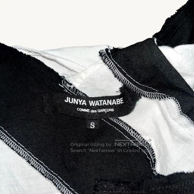 Junya Watanabe Junya Watanabe Black and White Striped Top Vest Size S / US 4 / IT 40 - 6 Thumbnail