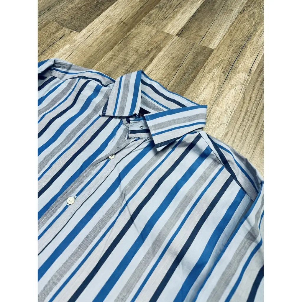 Etro Etro Striped Shirt Blue Size M Size US M / EU 48-50 / 2 - 4 Thumbnail