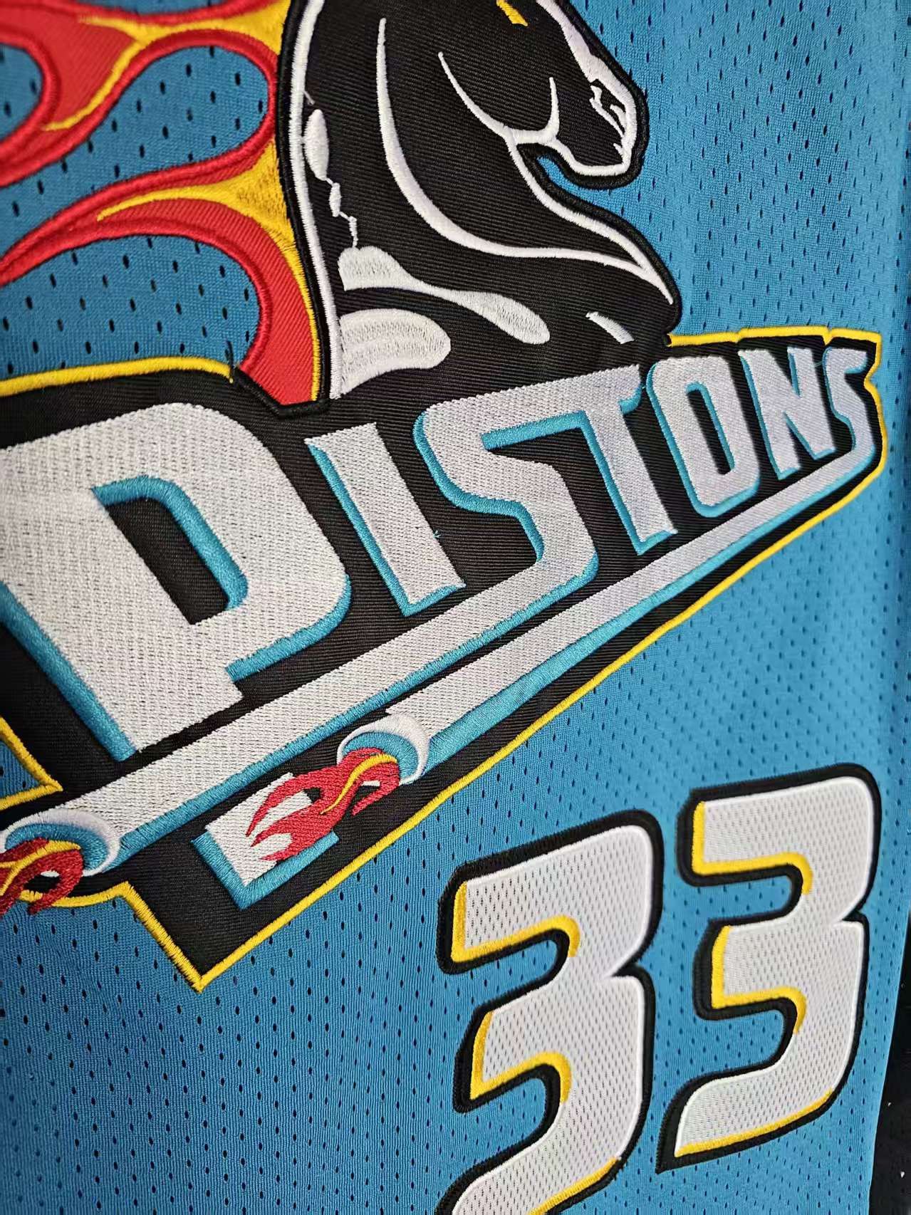 NBA Detroit Pistons 33 Grant Hill Jersey XXL Size US XXL / EU 58 / 5 - 3 Thumbnail