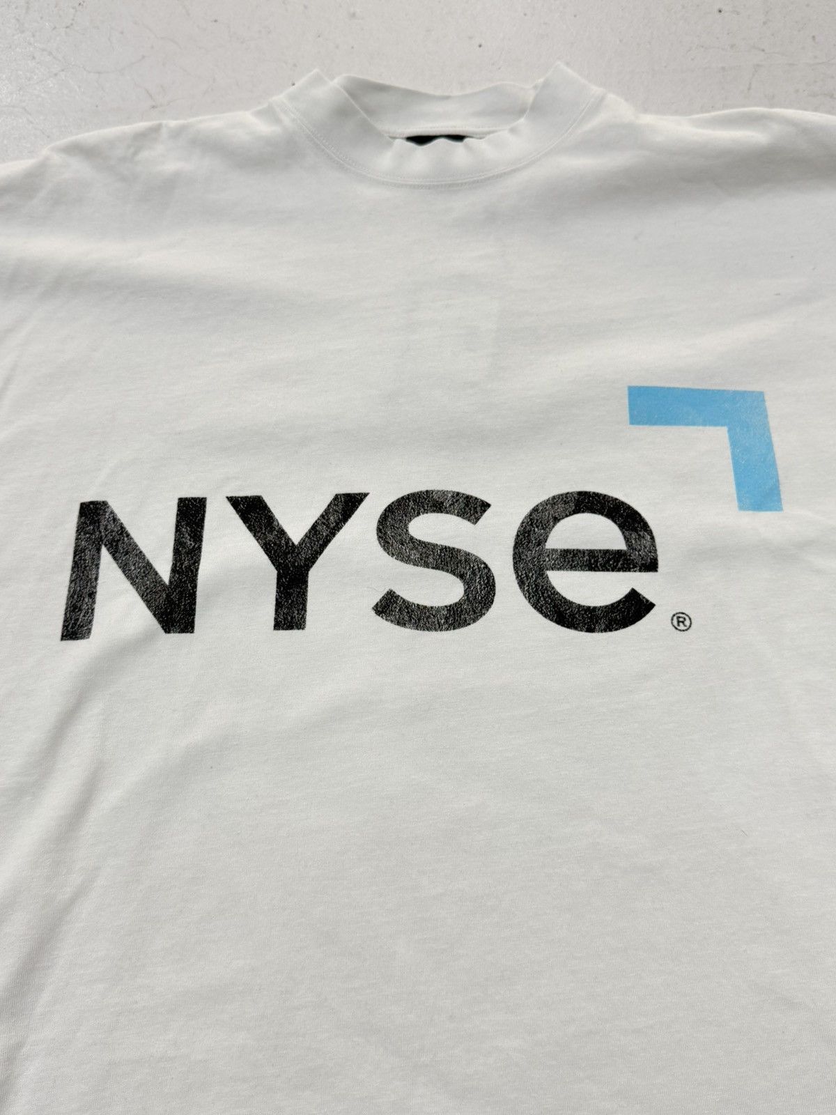 Balenciaga Balenciaga ‘NYSE’ Oversized Tee (WHITE) Size US XL / EU 56 / 4 - 2 Thumbnail
