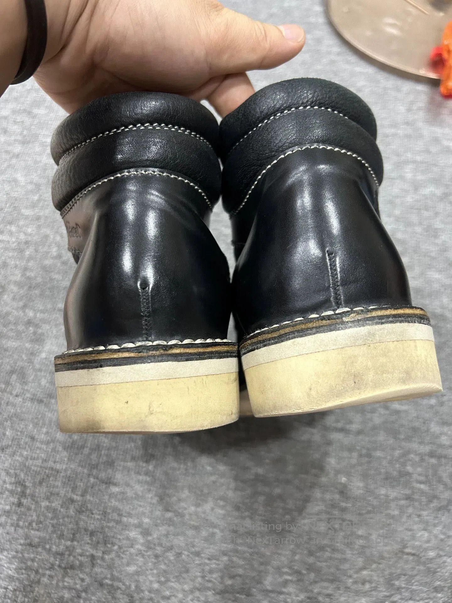 Vintage Black Leather Lace. Size US 7 / EU 40 - 6 Thumbnail