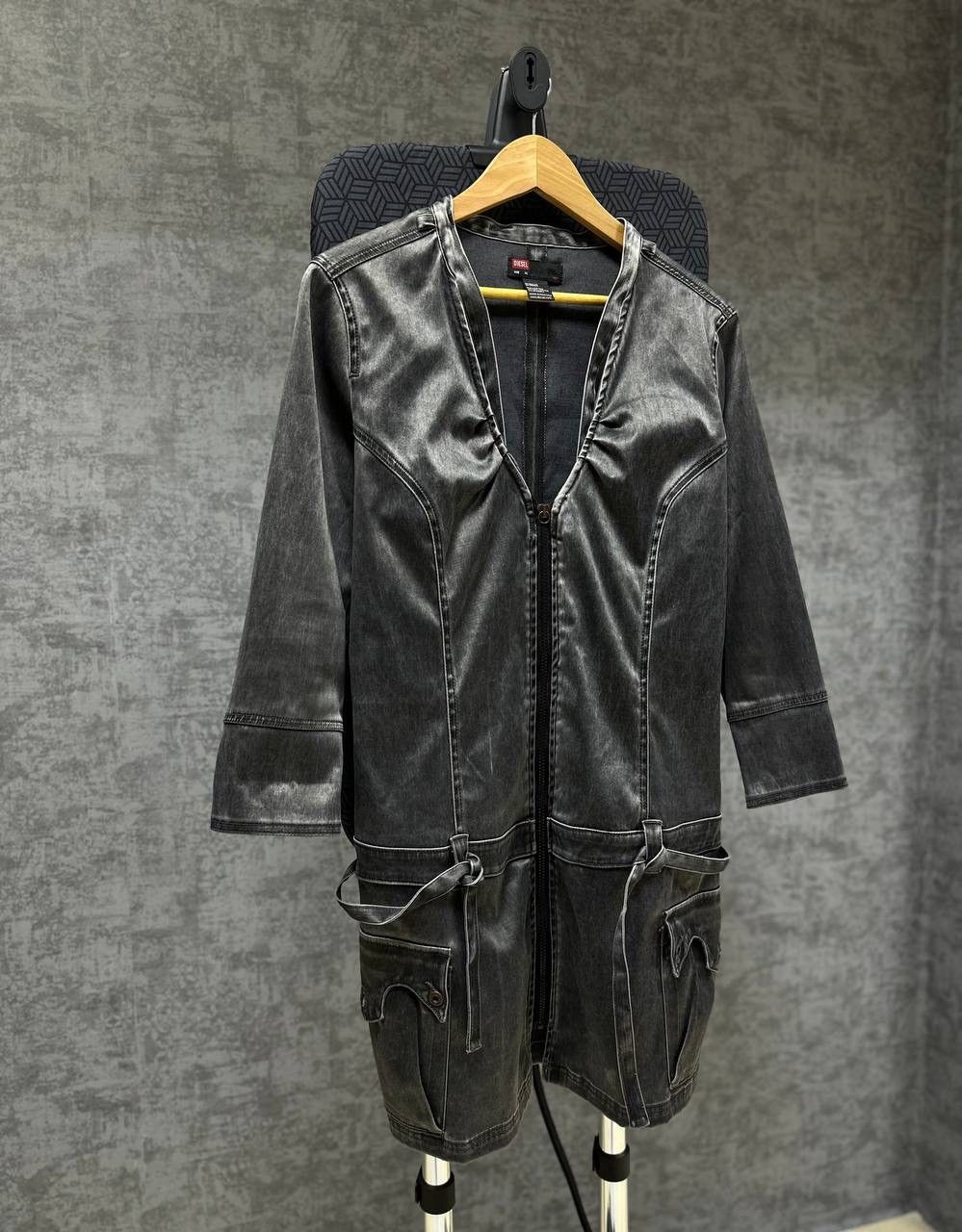 Diesel × Vintage Vintage Diesel Avant Garde Gray Women Dress Size XL / US 12-14 / IT 48-50 - 4 Thumbnail