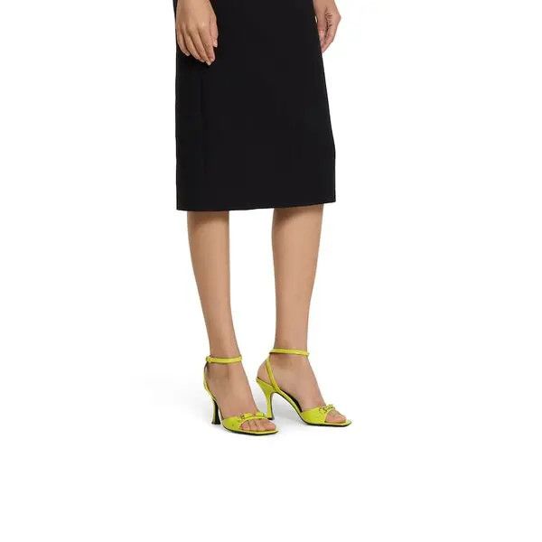 Gucci o1loc1c0326 832469 Women's Sandals With Horsebit in Green Size US 9.5 / IT 39.5 - 3 Thumbnail