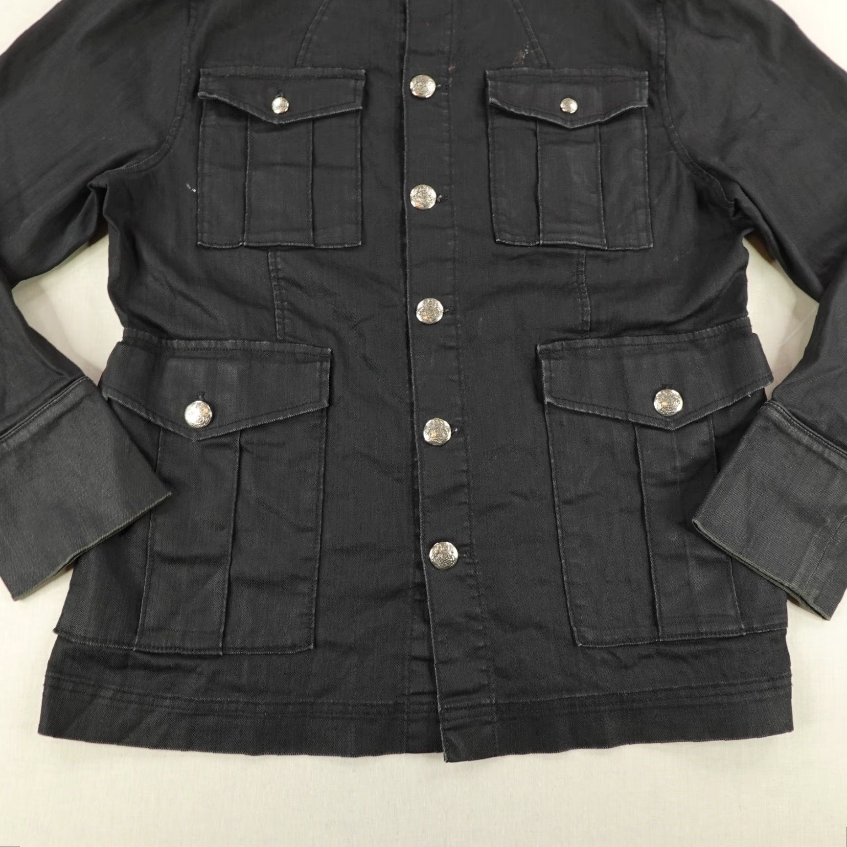 Juicy Couture VINTAGE Juicy Couture Jacket Women XL Black Ripstop Utility Coat Button Up 90s Outdoor Pockets Mens Womens Size XL / US 12-14 / IT 48-50 - 3 Thumbnail
