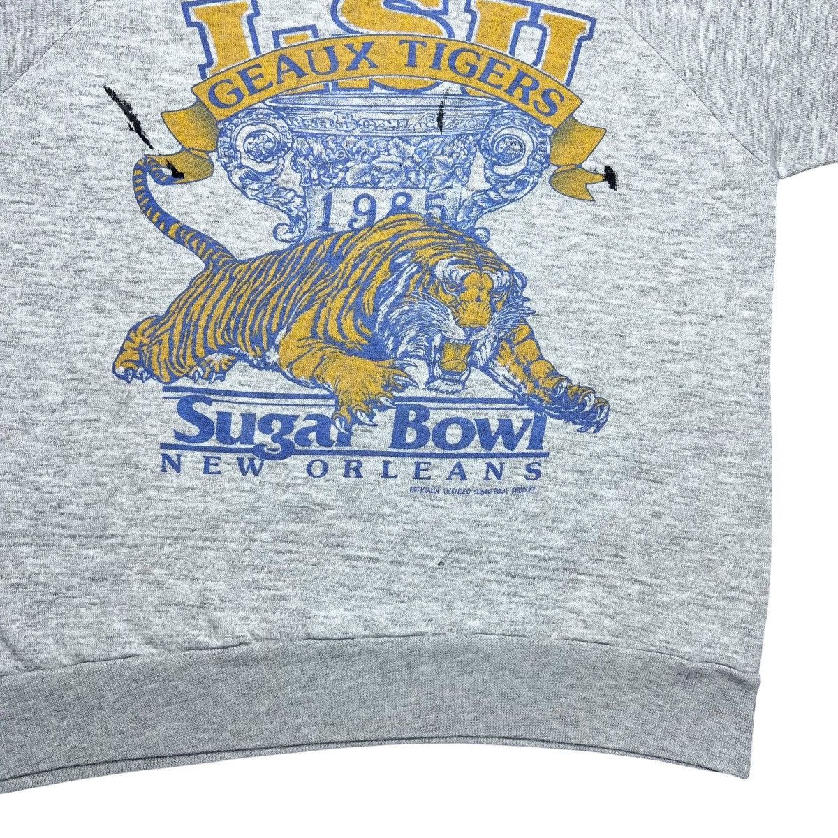 NCAA Vtg 1985 NCAA LSU Tigers Sugar Bowl New Orleans Sweatshirt Size US M / EU 48-50 / 2 - 6 Thumbnail